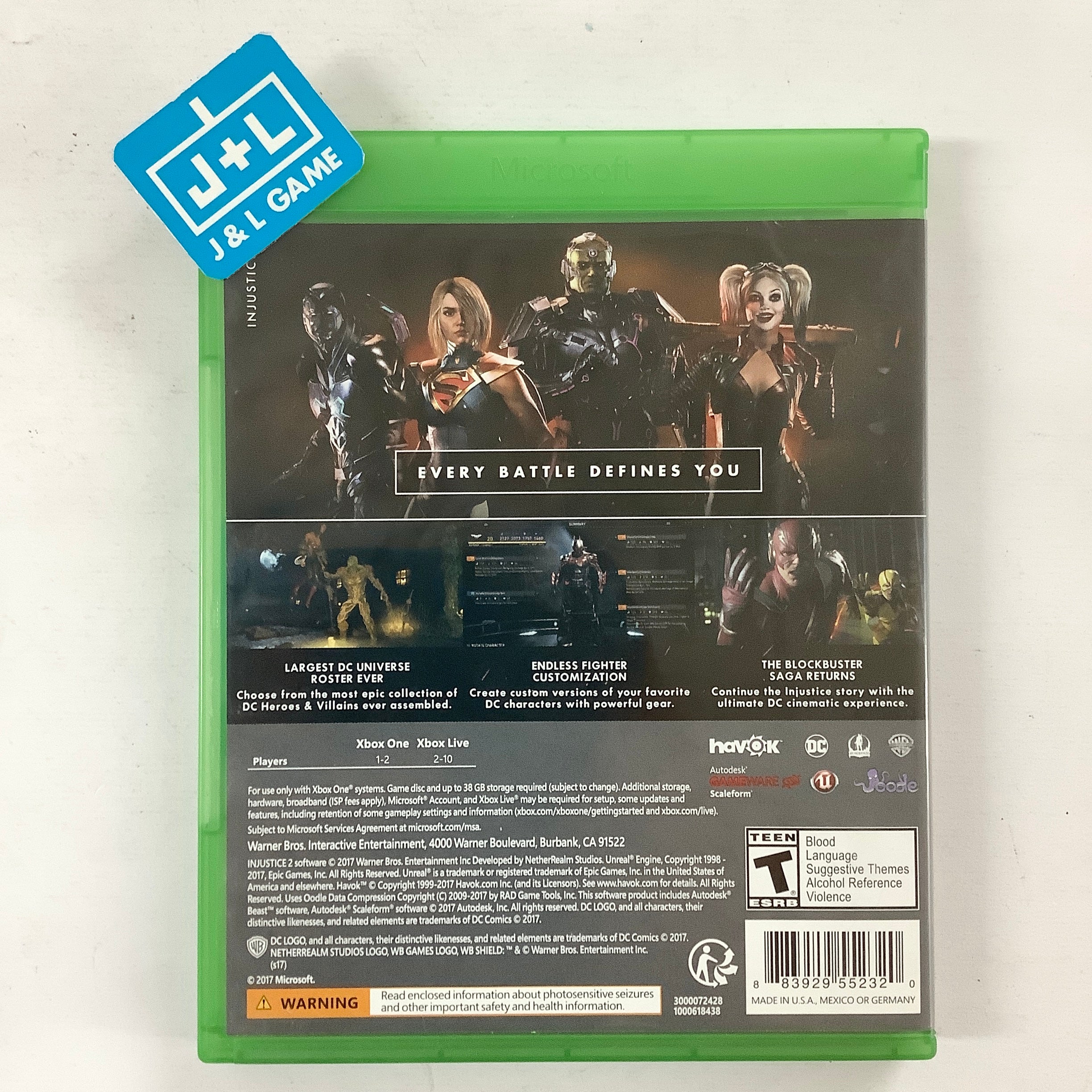 Injustice 2 - (XB1) Xbox One [Pre-Owned] Video Games WB Games   