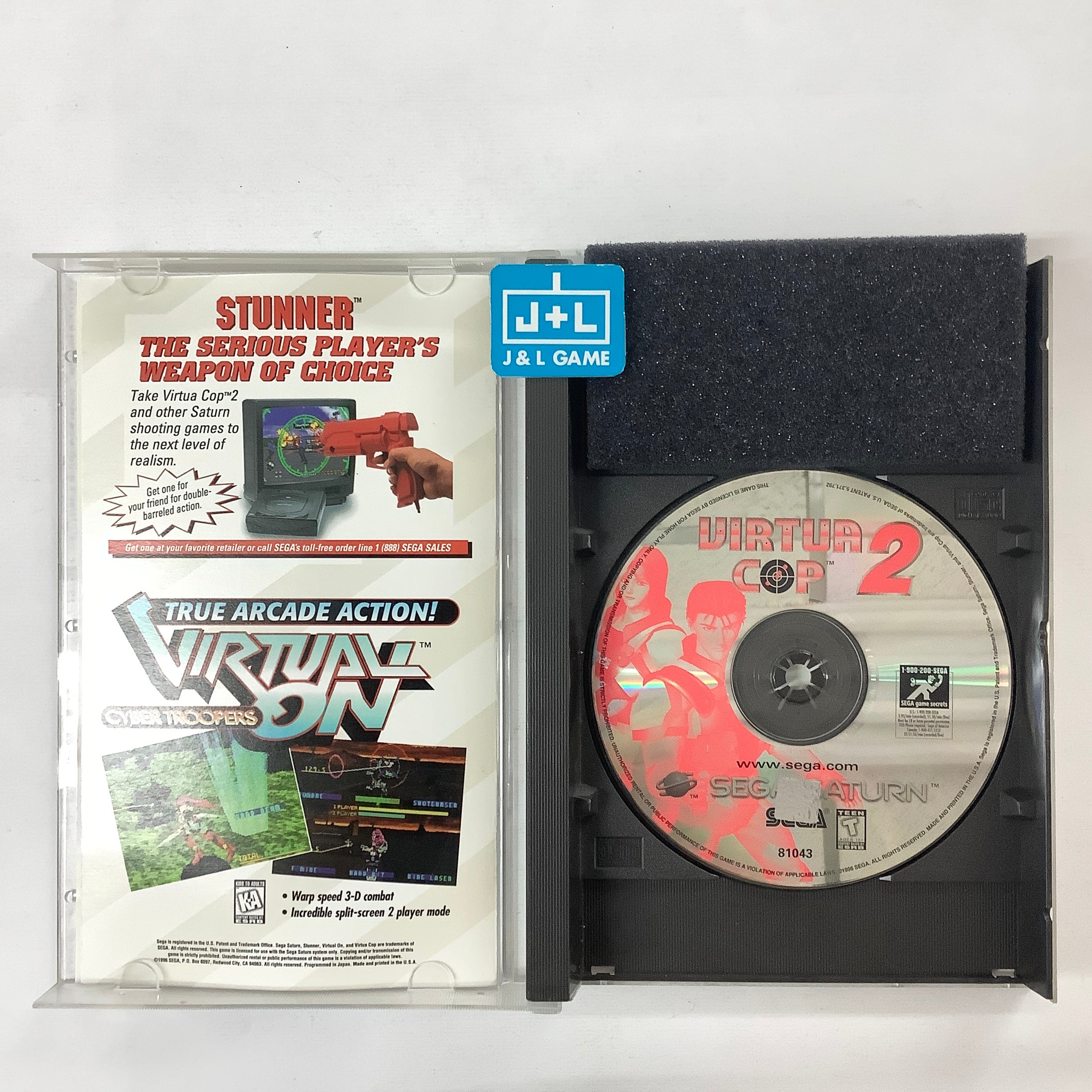 Virtua Cop 2 - (SS) SEGA Saturn [Pre-Owned] Video Games Sega   