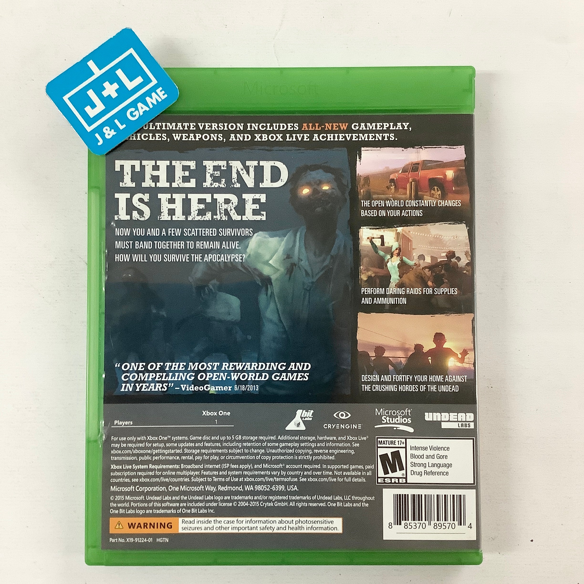 State of Decay: Year One Survival Edition - (XB1) Xbox One [Pre-Owned] Video Games Microsoft Game Studios   