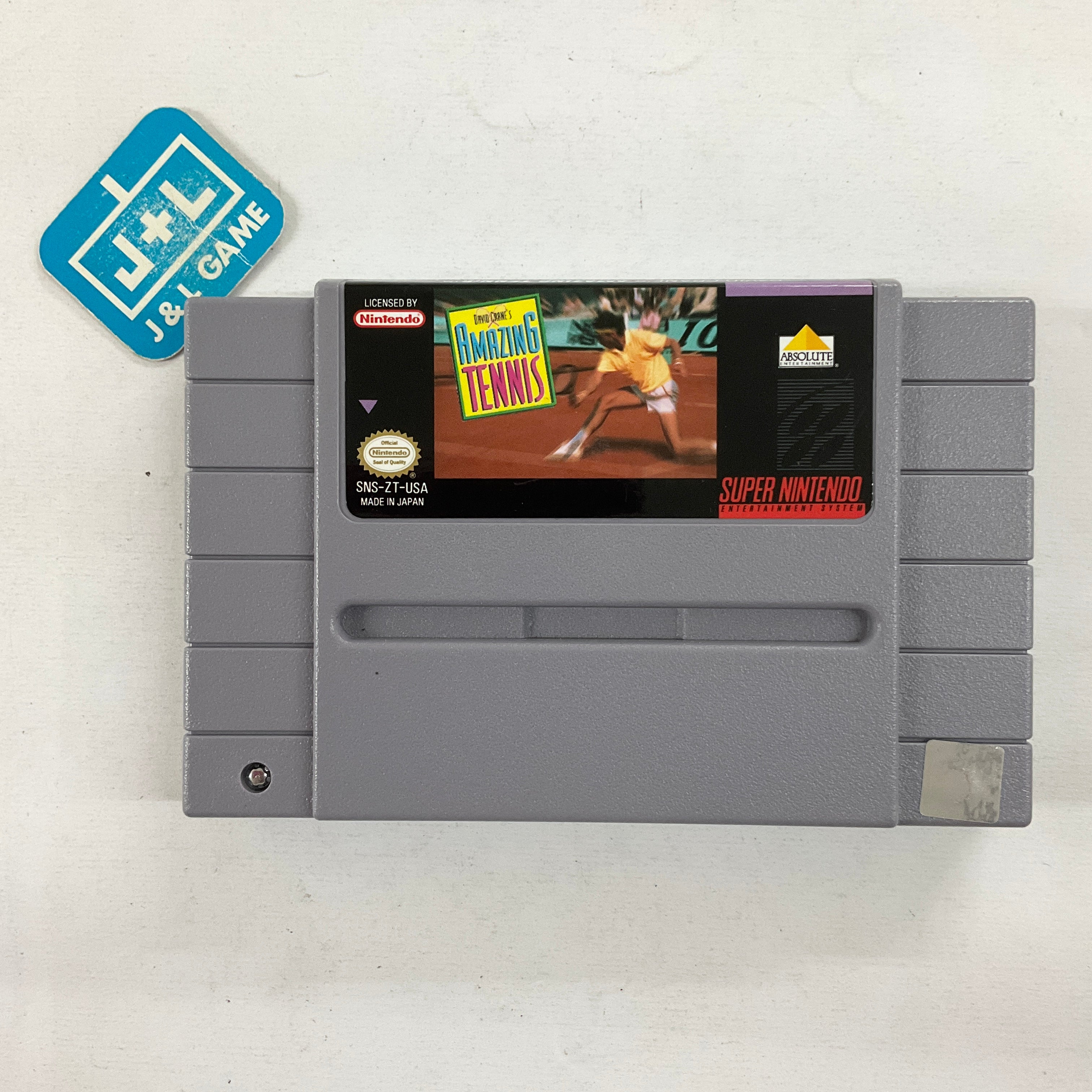 David Crane's Amazing Tennis - (SNES) Super Nintendo [Pre-Owned] Video Games Absolute Entertainment   