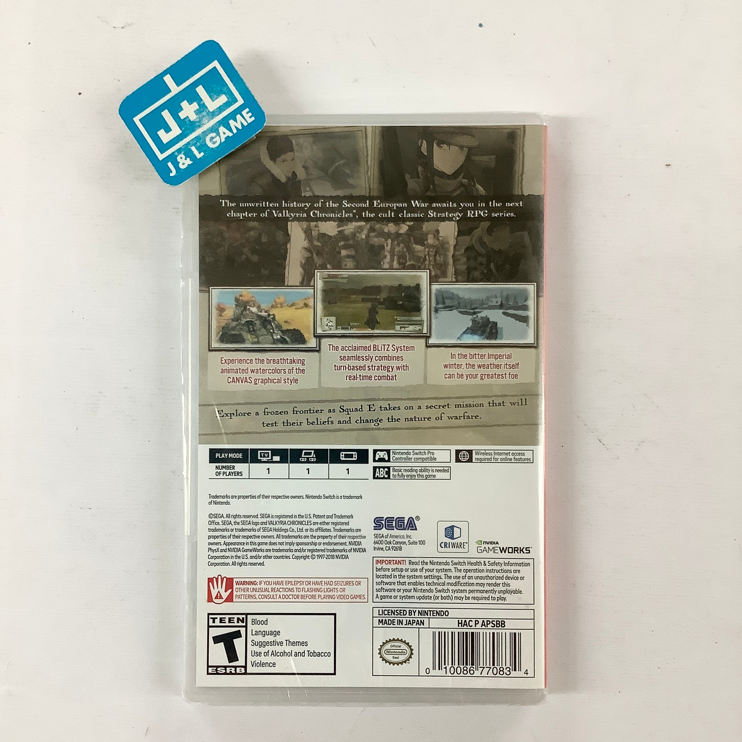 Valkyria Chronicles 4 - (NSW) Nintendo Switch Video Games Sega   