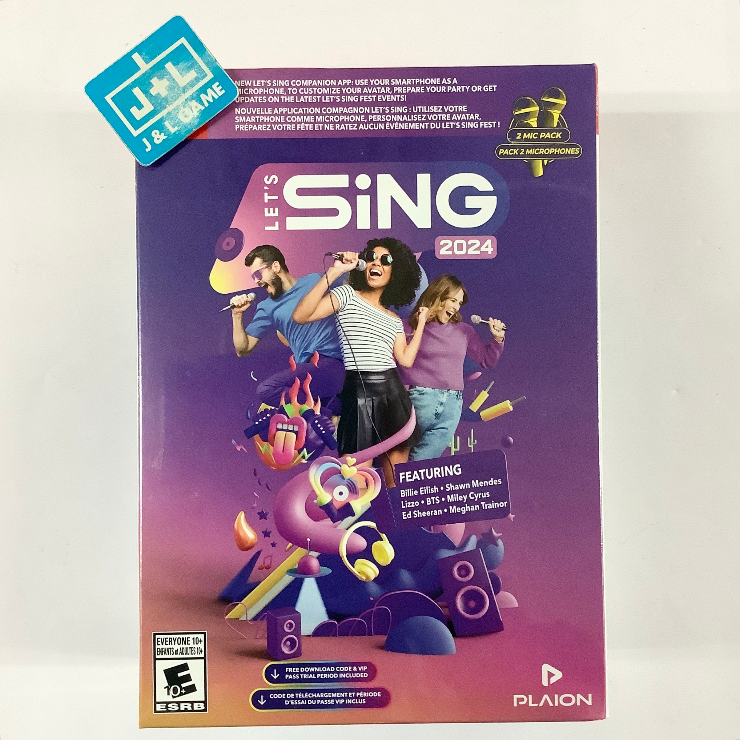 Let's Sing 2024 (2 Microphone Pack) - (NSW) Nintendo Switch Video Games Deep Silver   