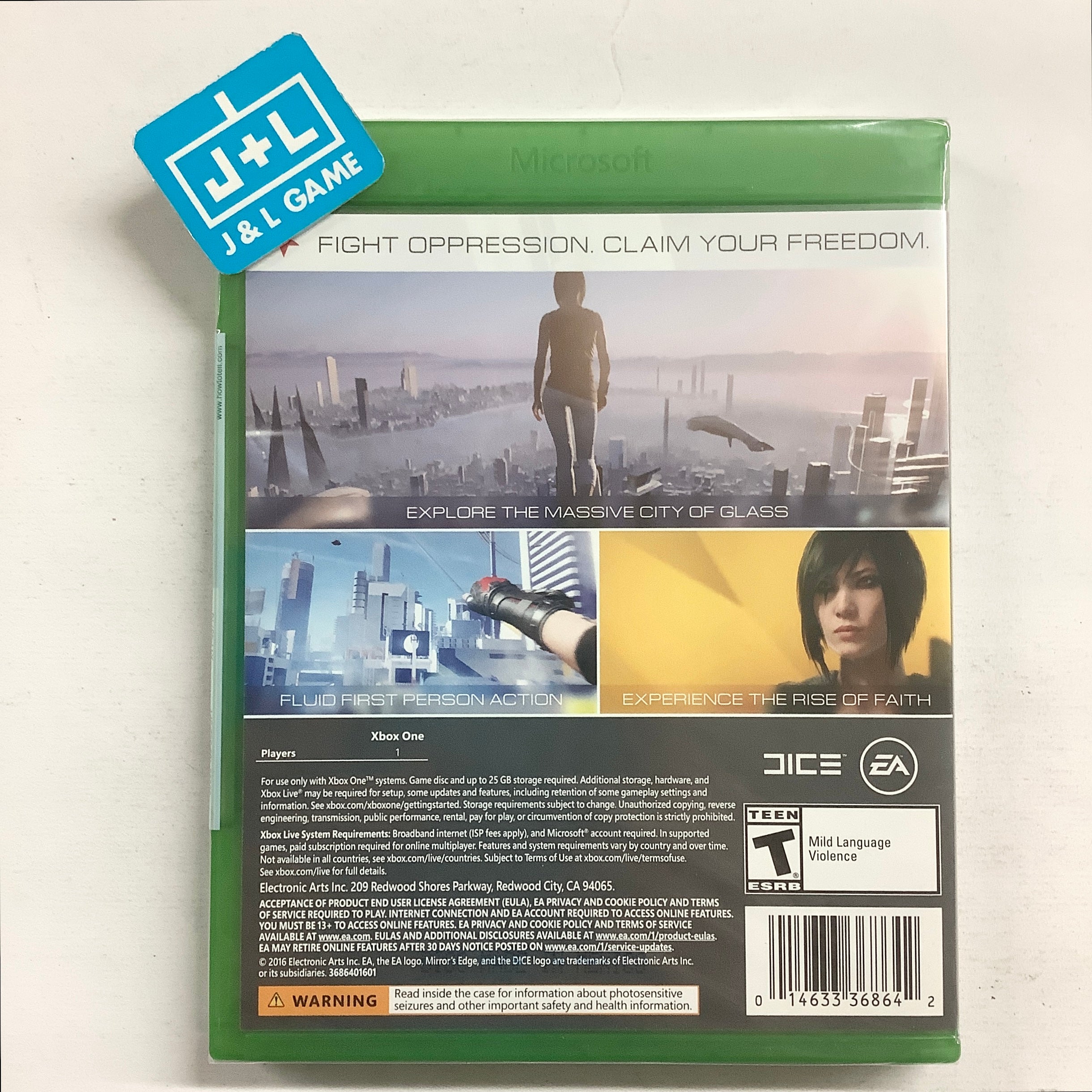 Mirror's Edge Catalyst - (XB1) Xbox One Video Games Electronic Arts   