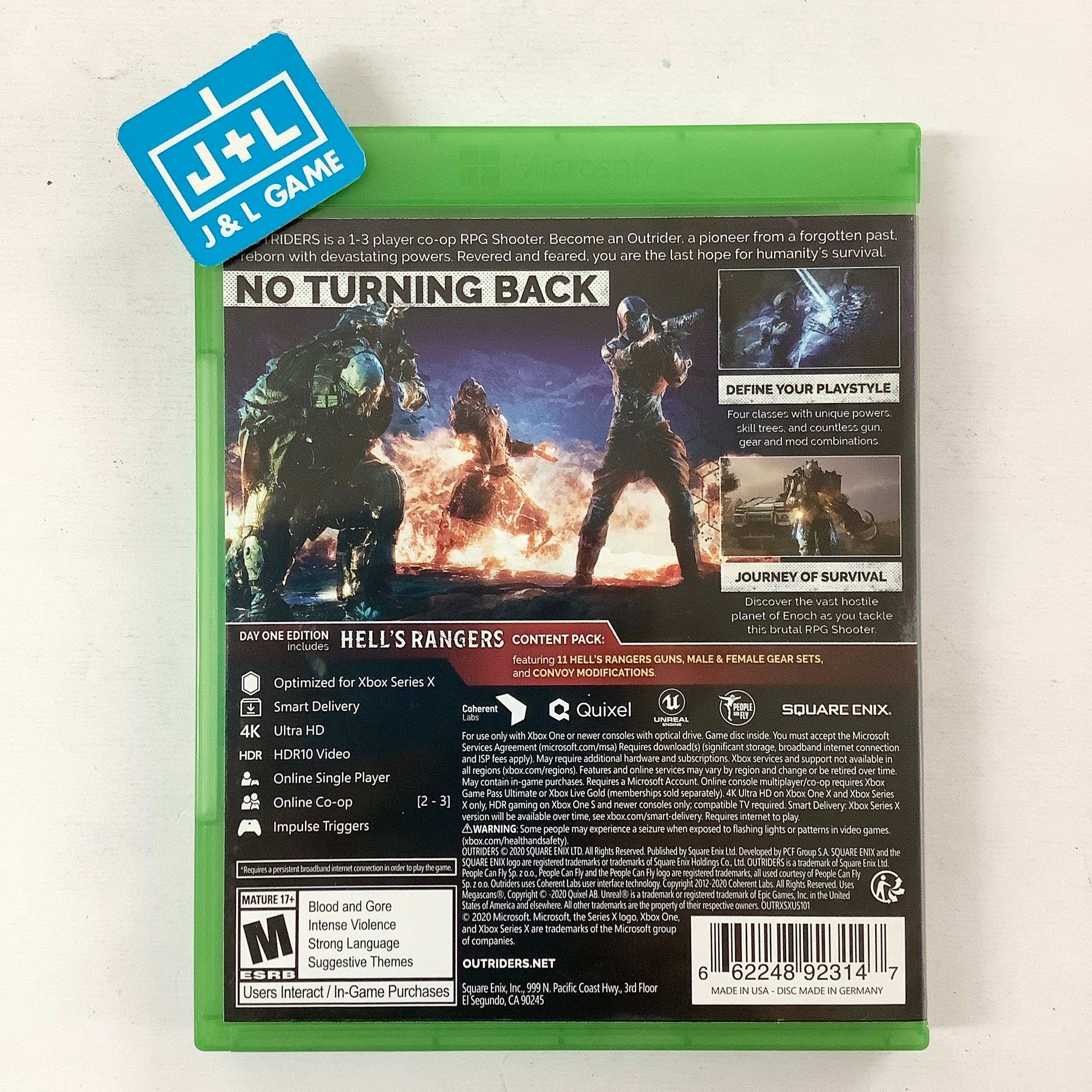 Outriders (Day One Edition) - (XSX) Xbox Series X [Pre-Owned] Video Games Square Enix   