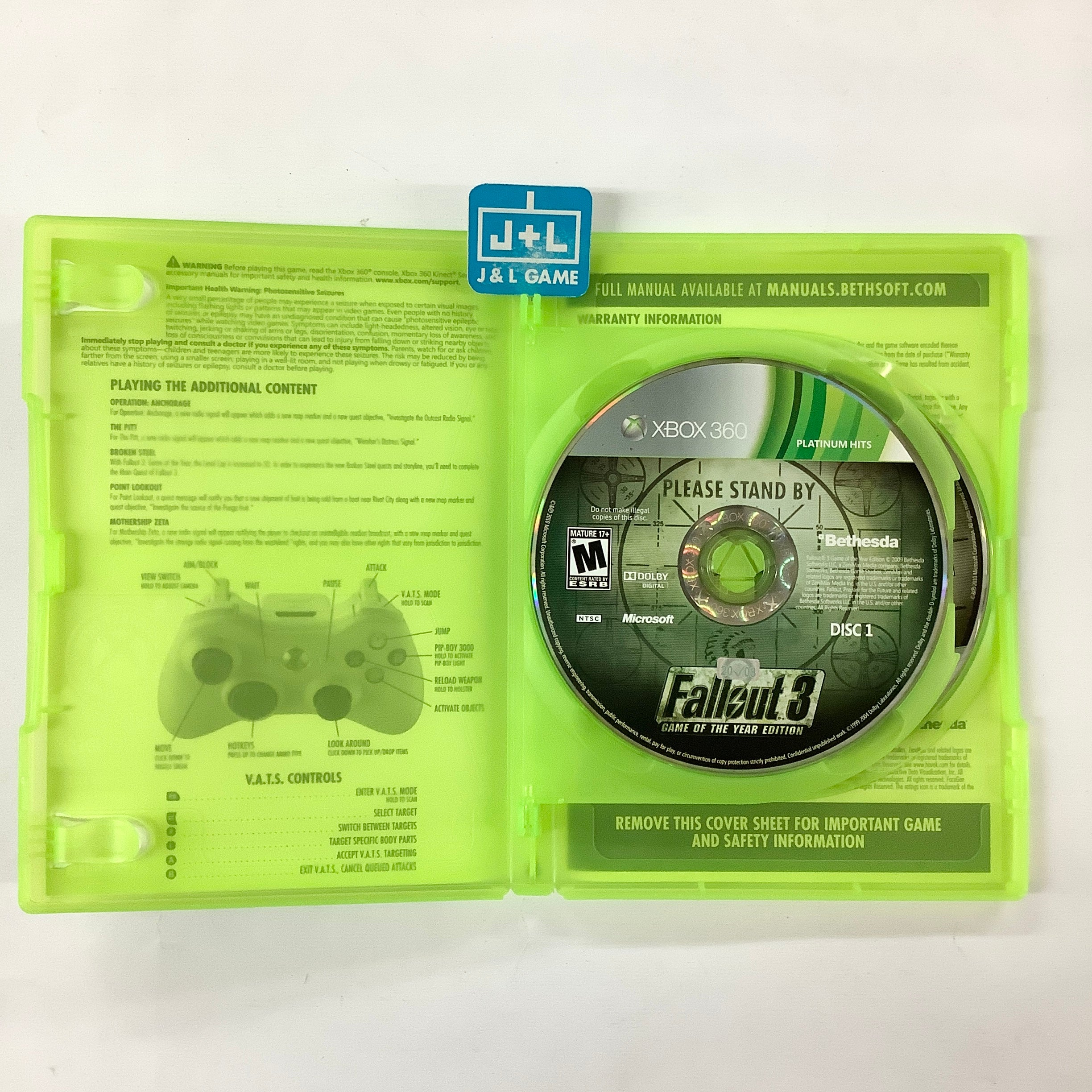 Fallout 3: Game of the Year Edition - (XB1) Xbox One & Xbox 360 [Pre-Owned] Video Games Bethesda Softworks   