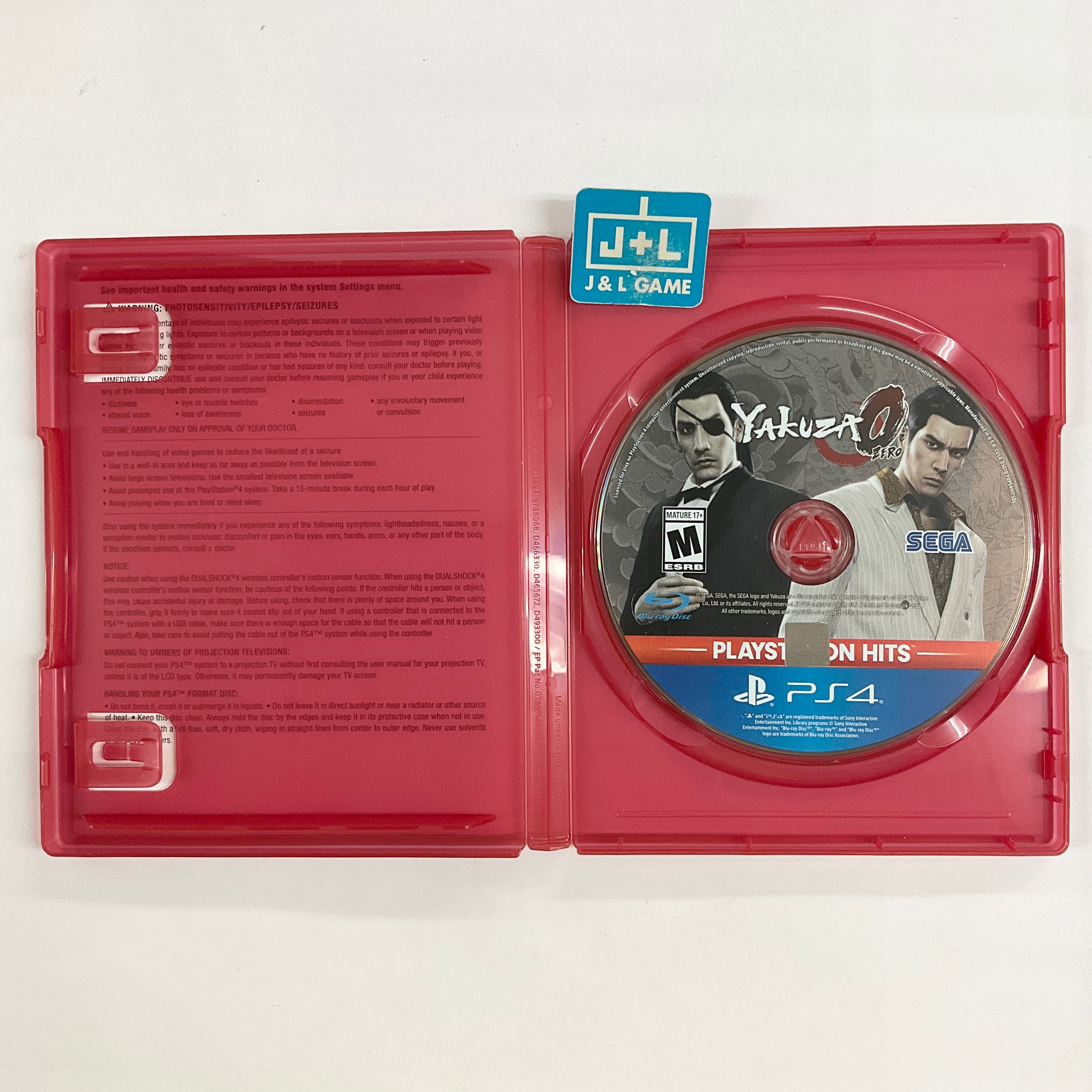 Yakuza 0 (PlayStation Hits) - (PS4) PlayStation 4 [Pre-Owned] Video Games Sega   