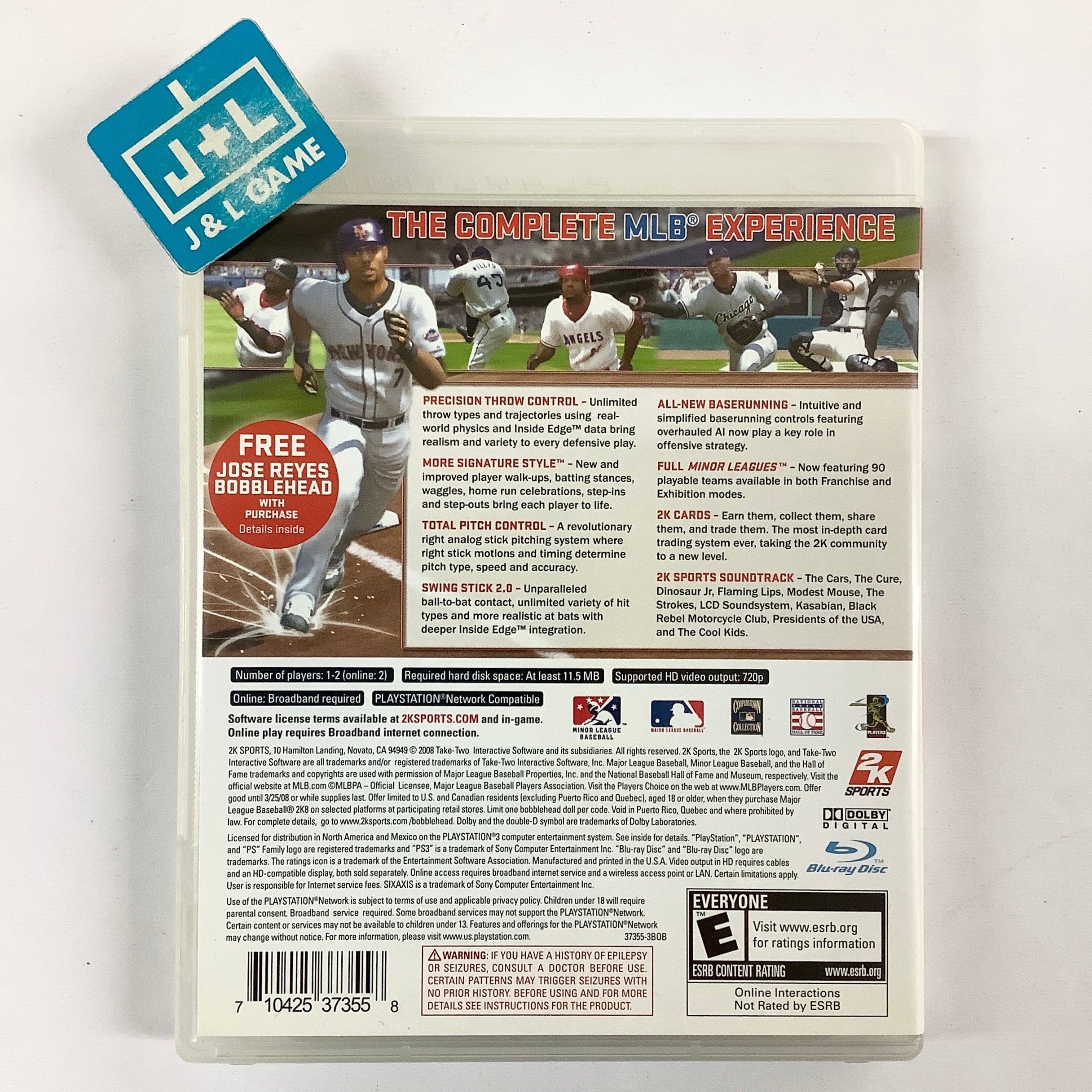 Major League Baseball 2K8 - (PS3) PlayStation 3 [Pre-Owned] Video Games 2K Sports   