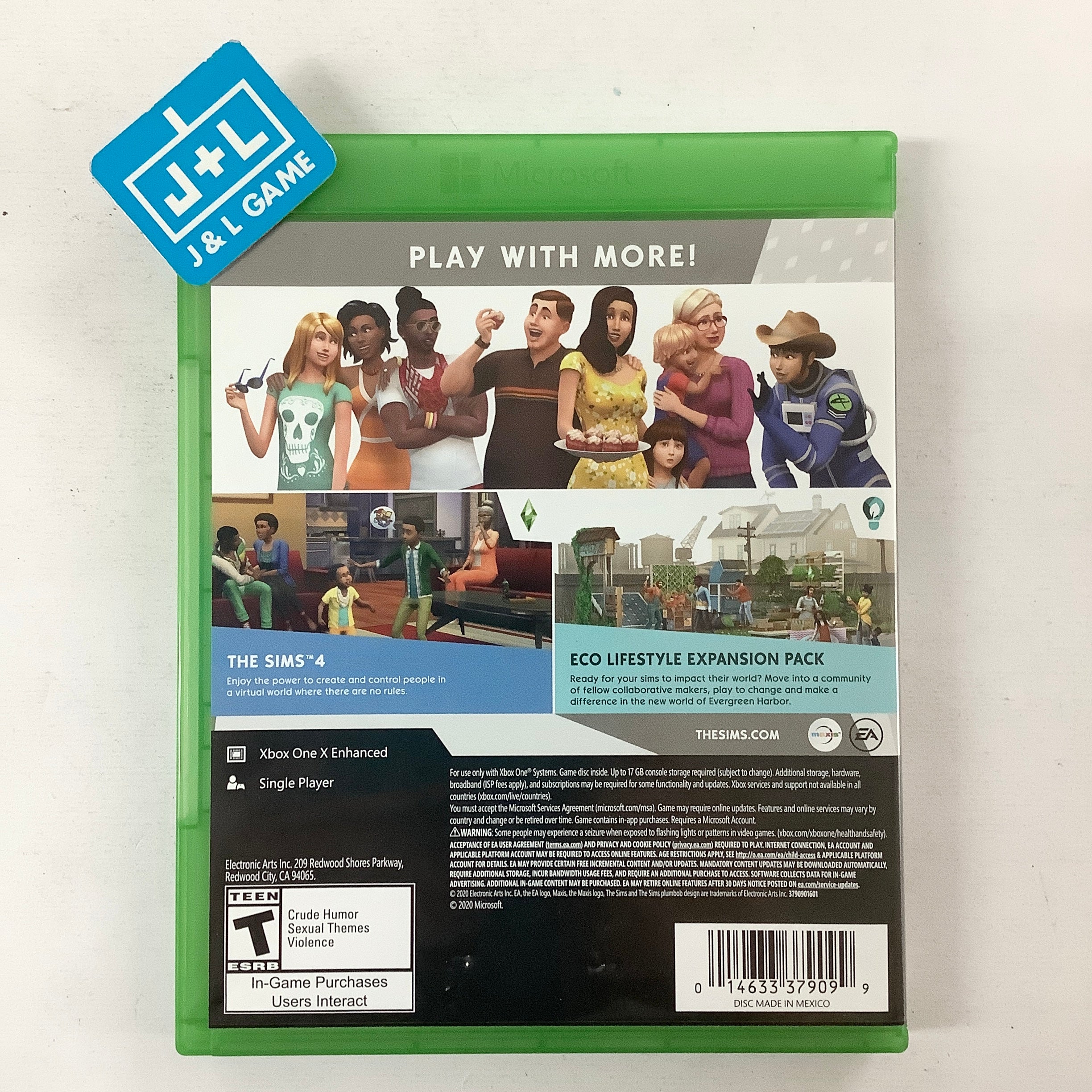 The Sims 4 Plus Eco Lifestyle Bundle - (XB1) Xbox One [Pre-Owned] Video Games Electronic Arts   