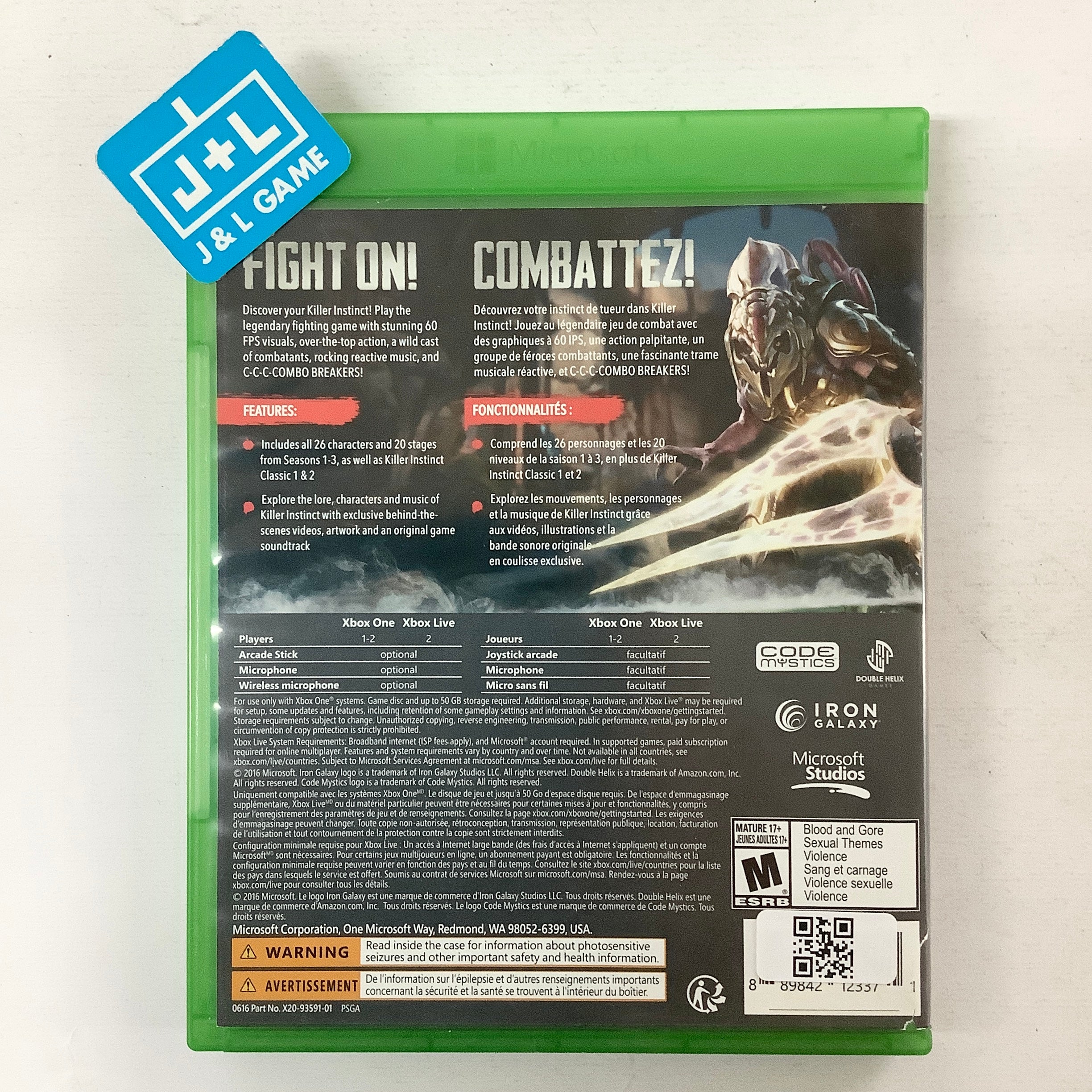 Killer Instinct: Definitive Edition - (XB1) Xbox One [Pre-Owned] Video Games Microsoft Game Studios   