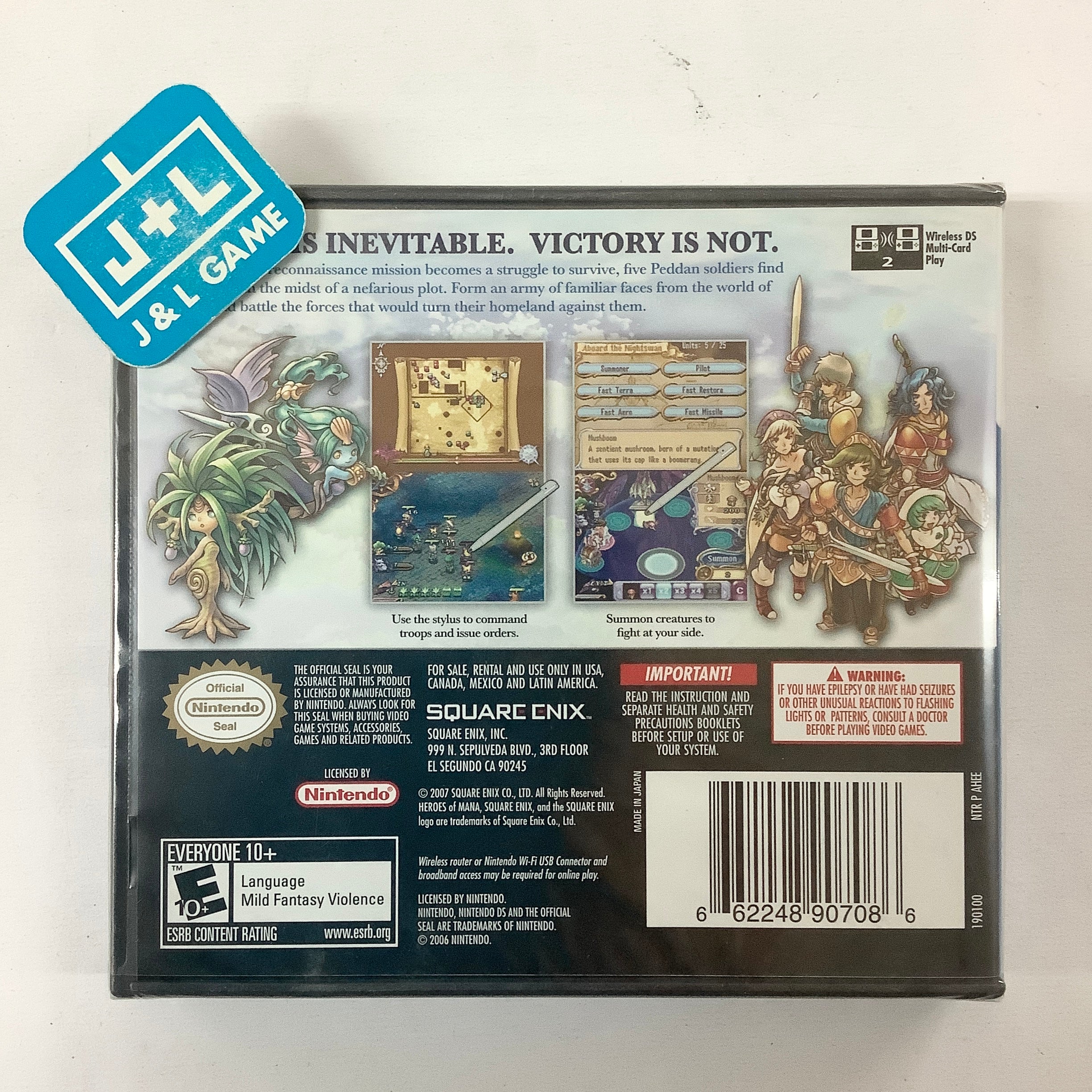 Heroes of Mana - (NDS) Nintendo DS Video Games Square Enix   