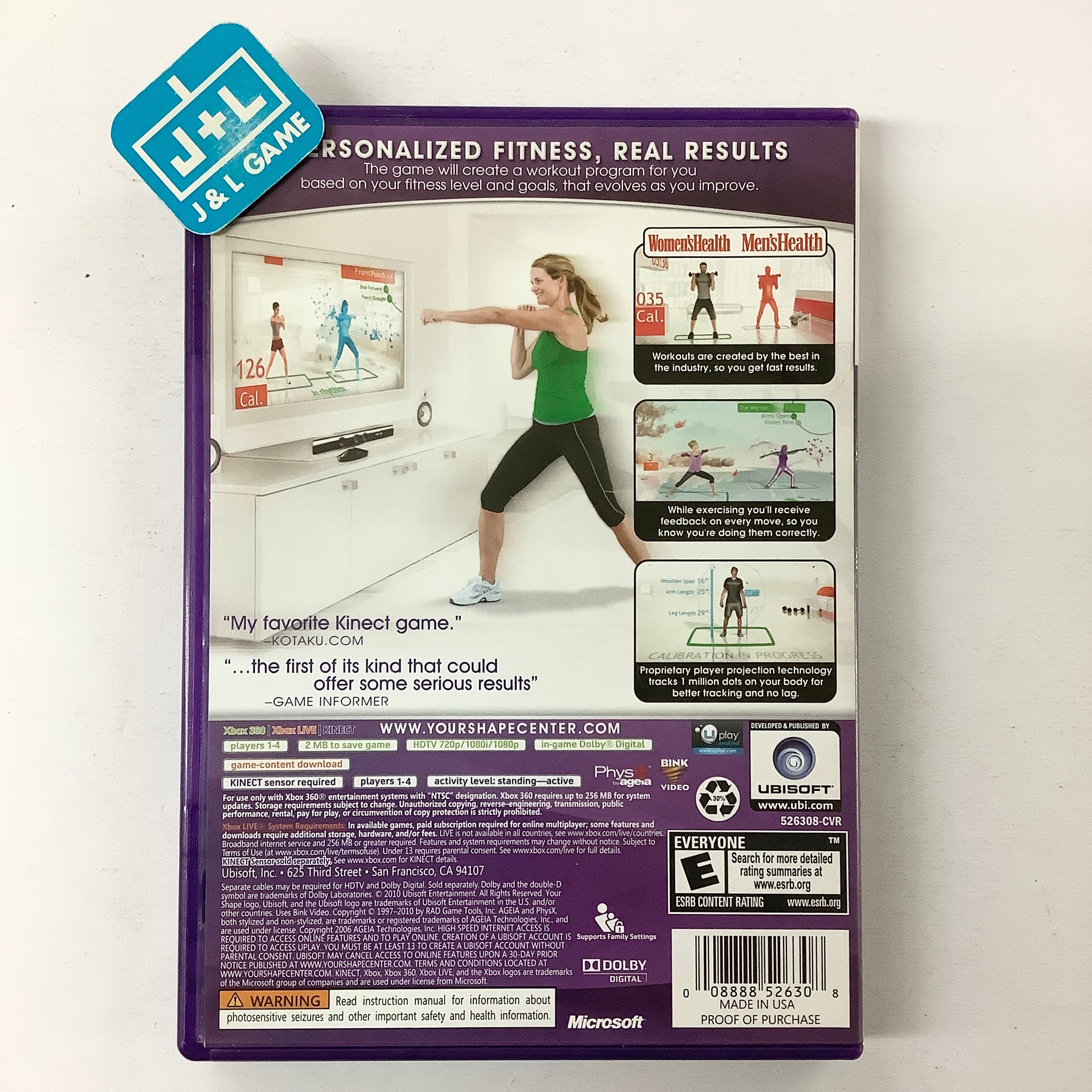 Your Shape: Fitness Evolved (Kinect Required) - Xbox 360 [Pre-Owned] Video Games Ubisoft   