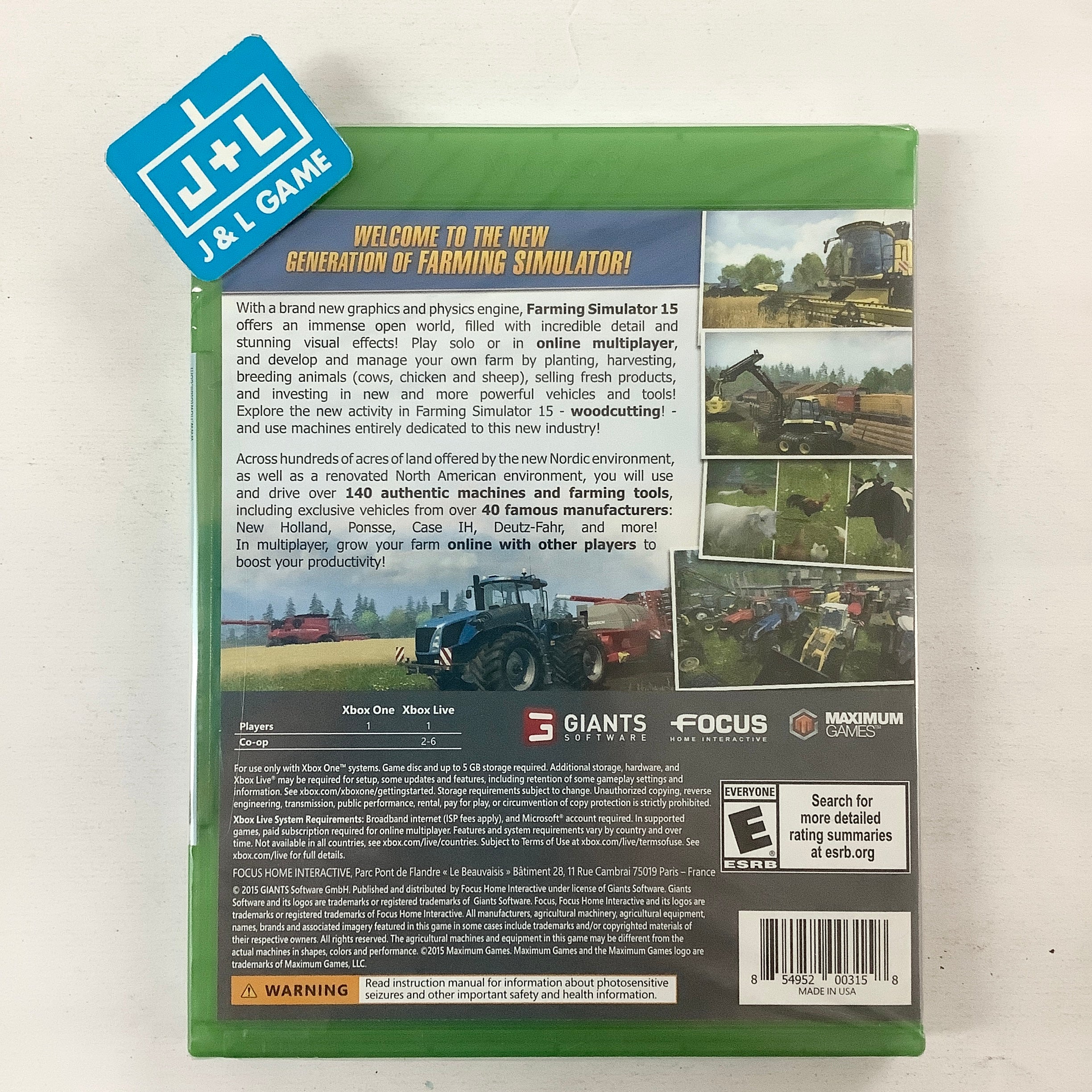 Farming Simulator 15 - (XB1) Xbox One Video Games Focus Home Interactive   