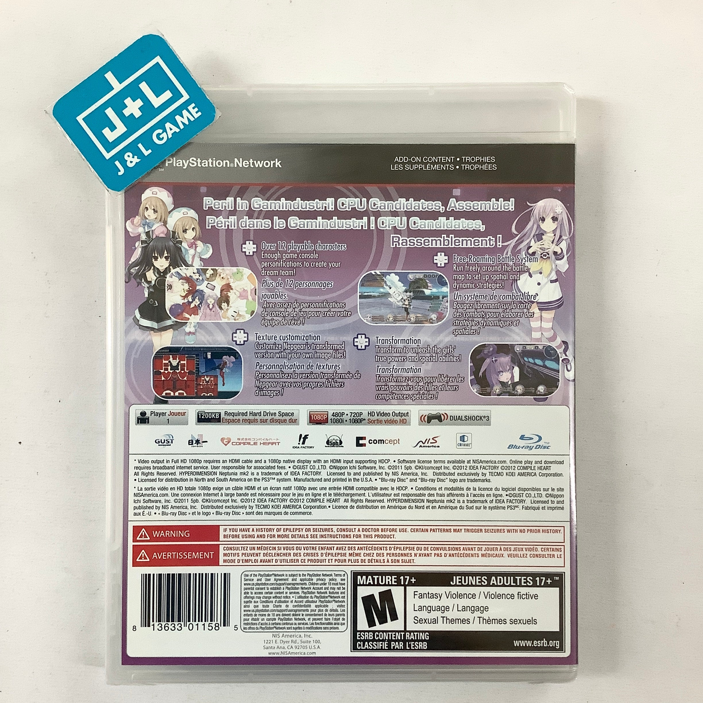 Hyperdimension Neptunia mk2 - (PS3) PlayStation 3 Video Games NIS America   