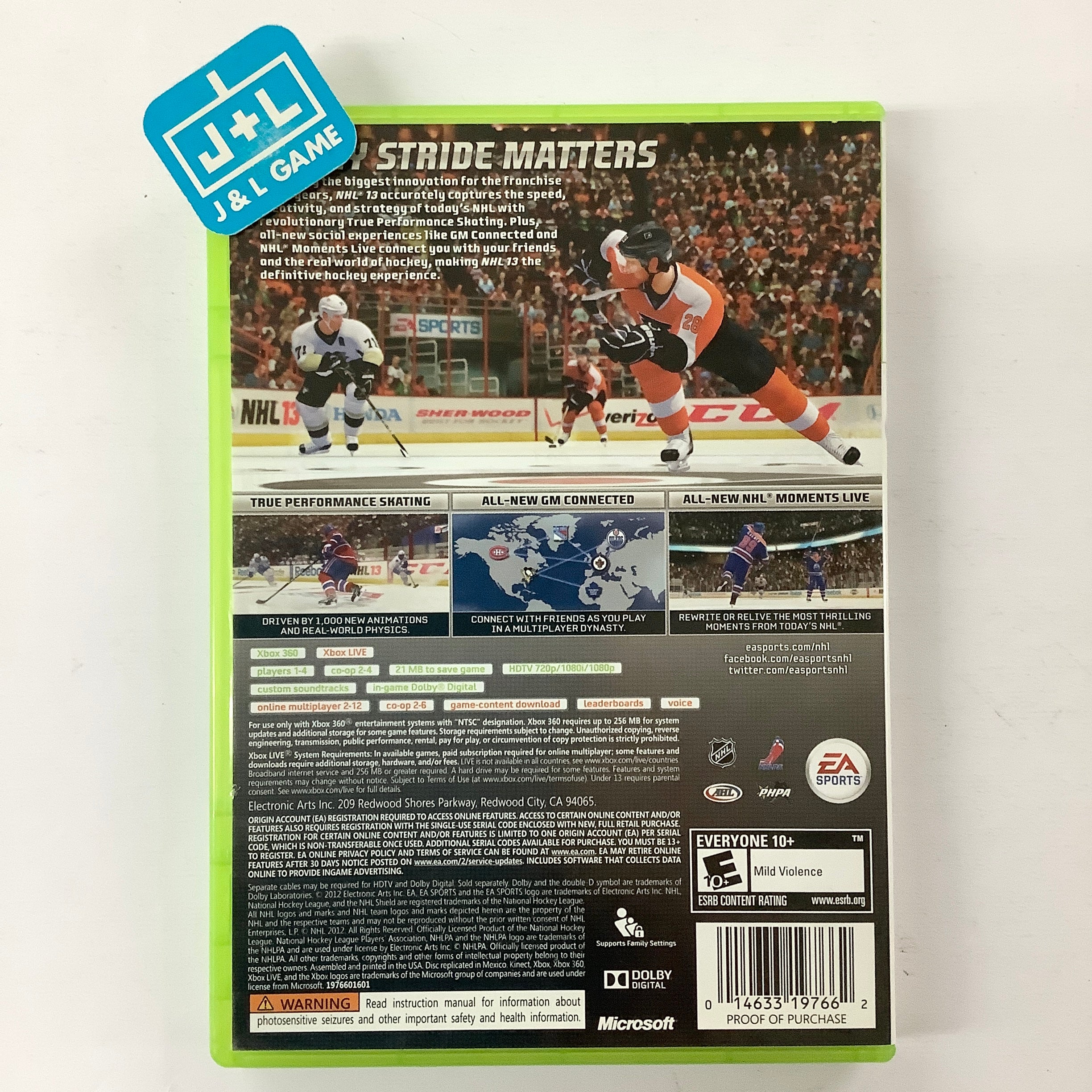 NHL 13 - Xbox 360 [Pre-Owned] Video Games Electronic Arts   