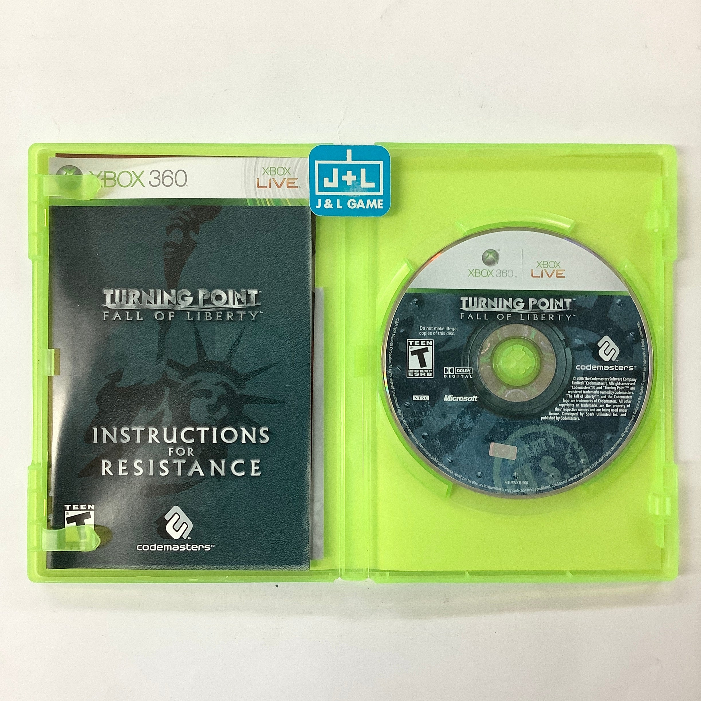 Turning Point: Fall of Liberty - Xbox 360 [Pre-Owned] Video Games Codemasters   