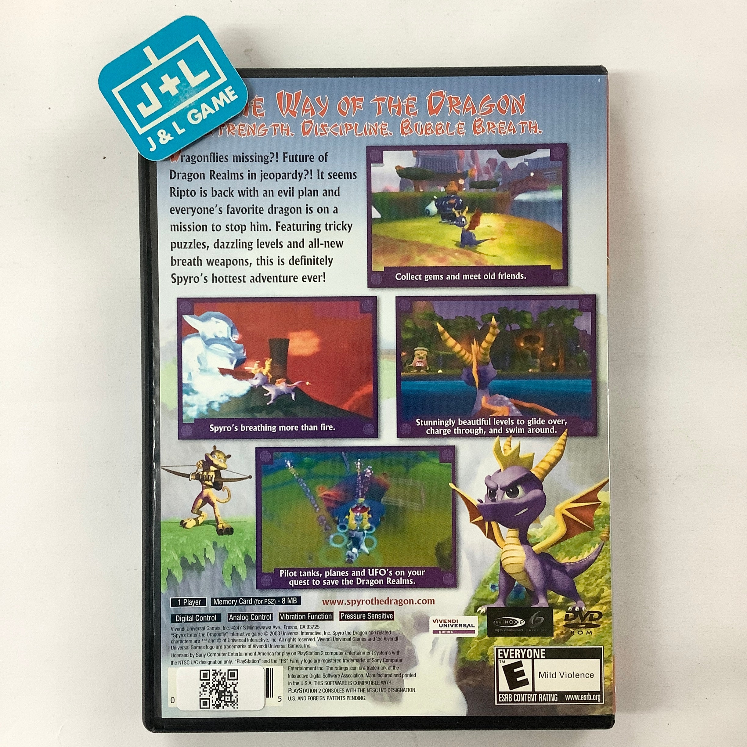 Spyro: Enter the Dragonfly (Greatest Hits) - (PS2) PlayStation 2 [Pre-Owned] Video Games Universal Interactive   