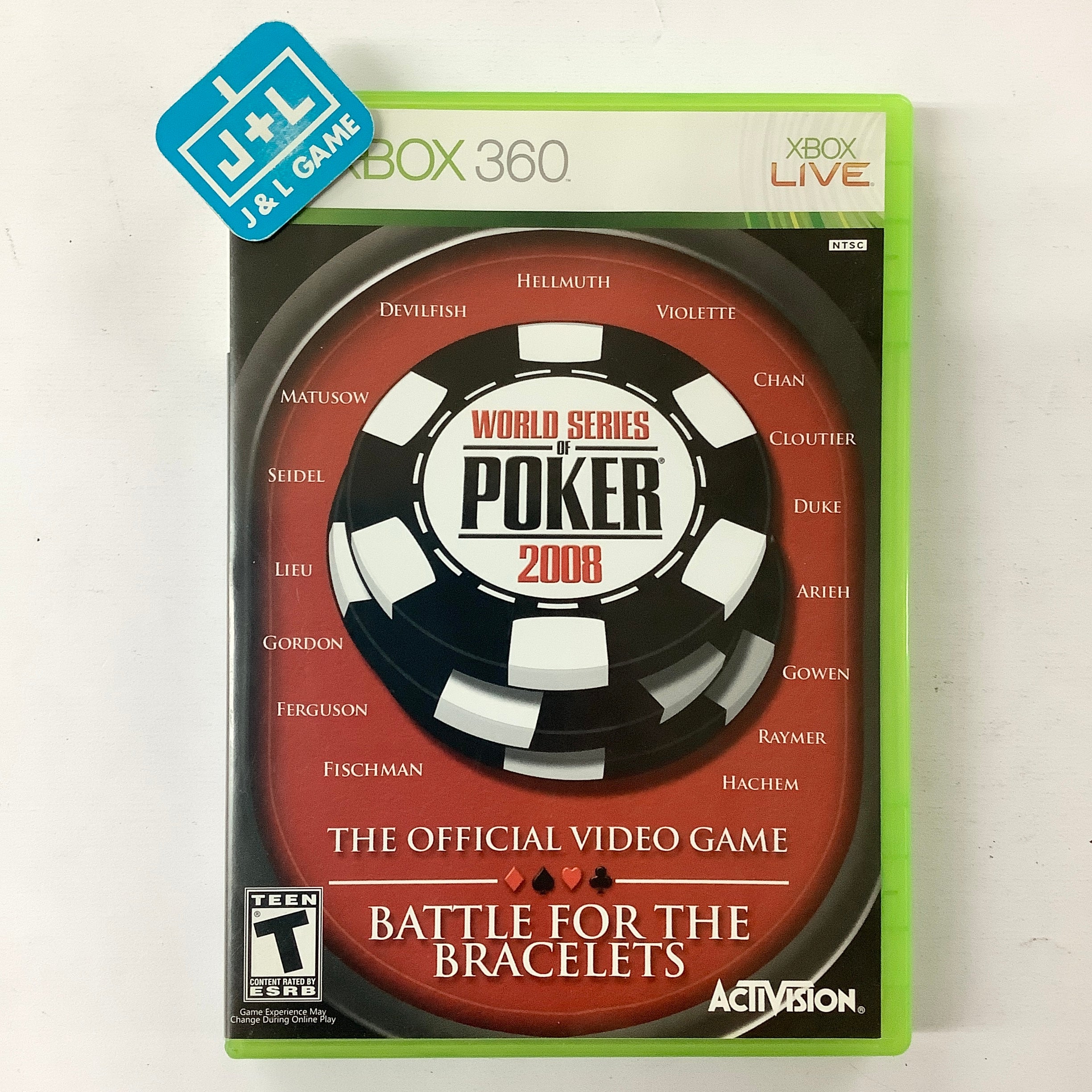 World Series of Poker 2008: Battle for the Bracelets - Xbox 360 [Pre-Owned] Video Games Activision   