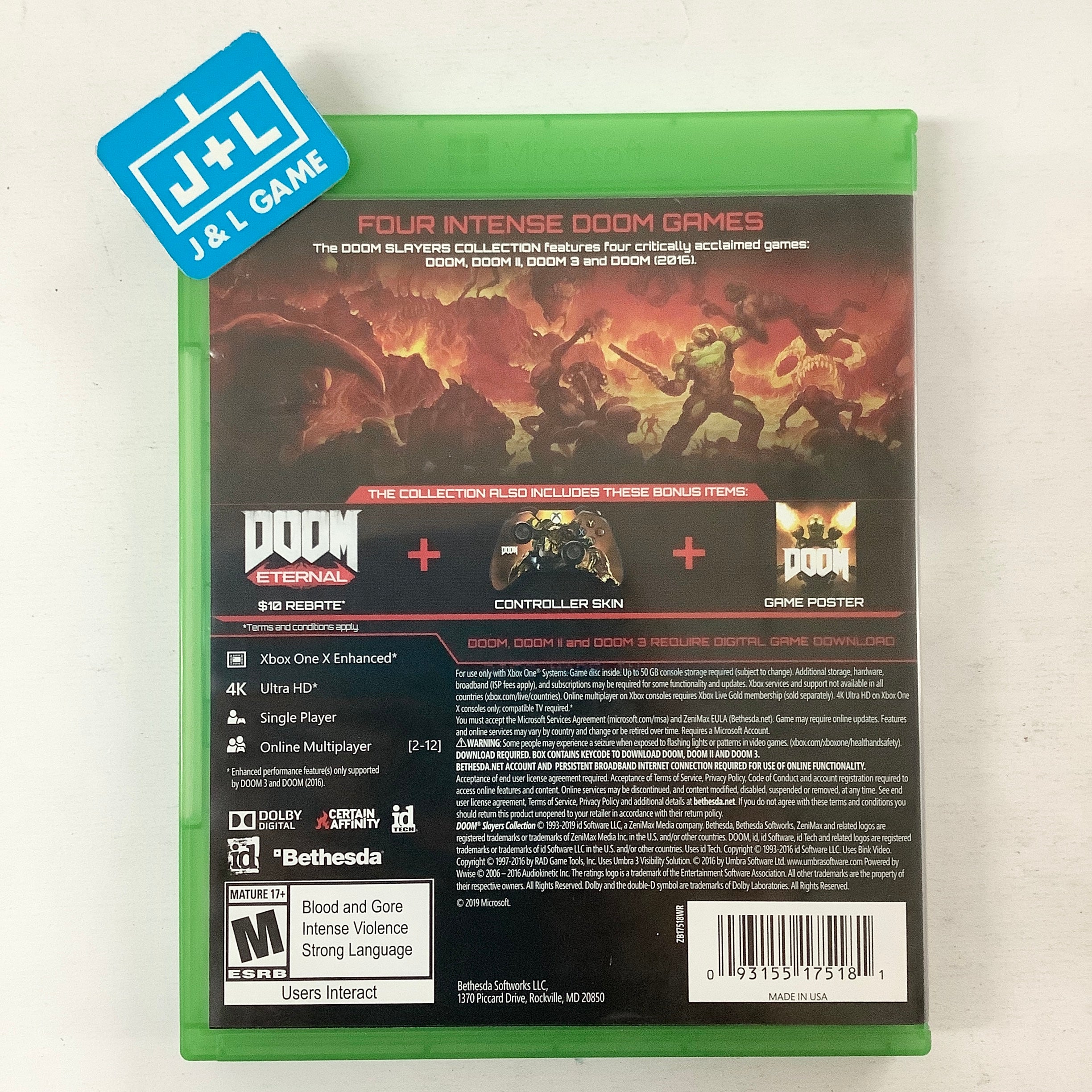 DOOM Slayers Collection - (XB1) Xbox One [Pre-Owned] Video Games Bethesda Softworks   