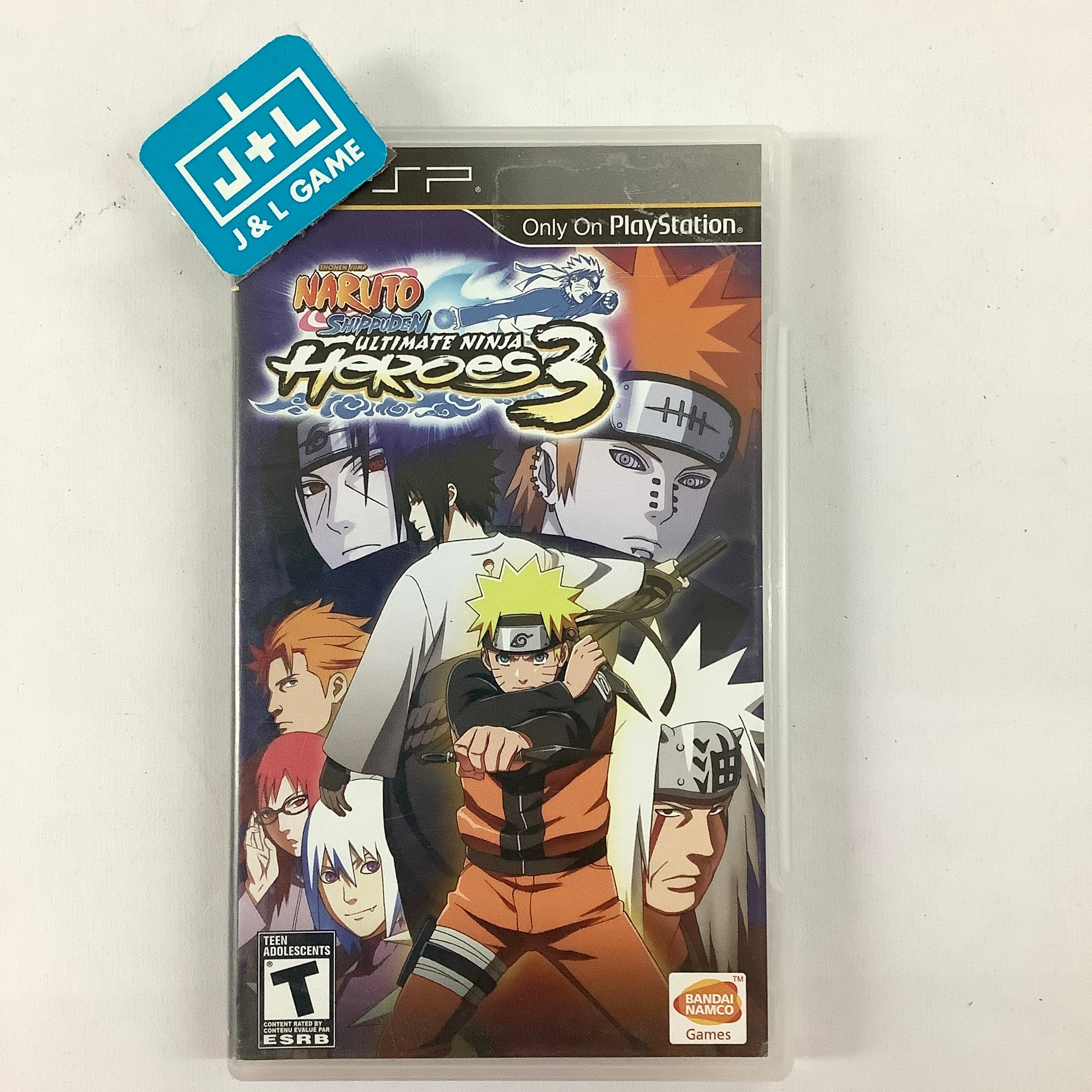 Naruto Shippuden: Ultimate Ninja Heroes 3 - SONY PSP [Pre-Owned] Video Games Namco Bandai Games   