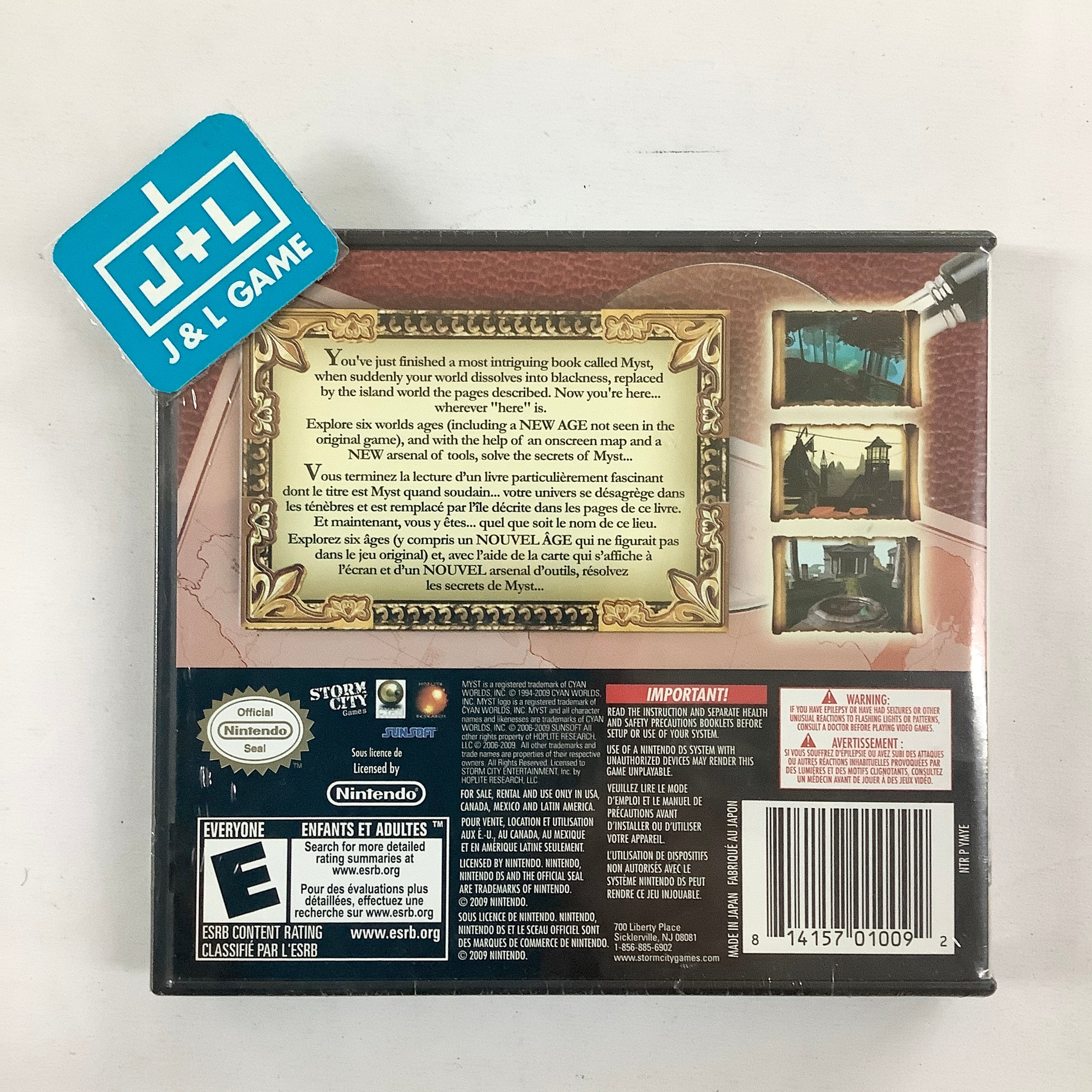 Myst - (NDS) Nintendo DS Video Games Storm City Games   