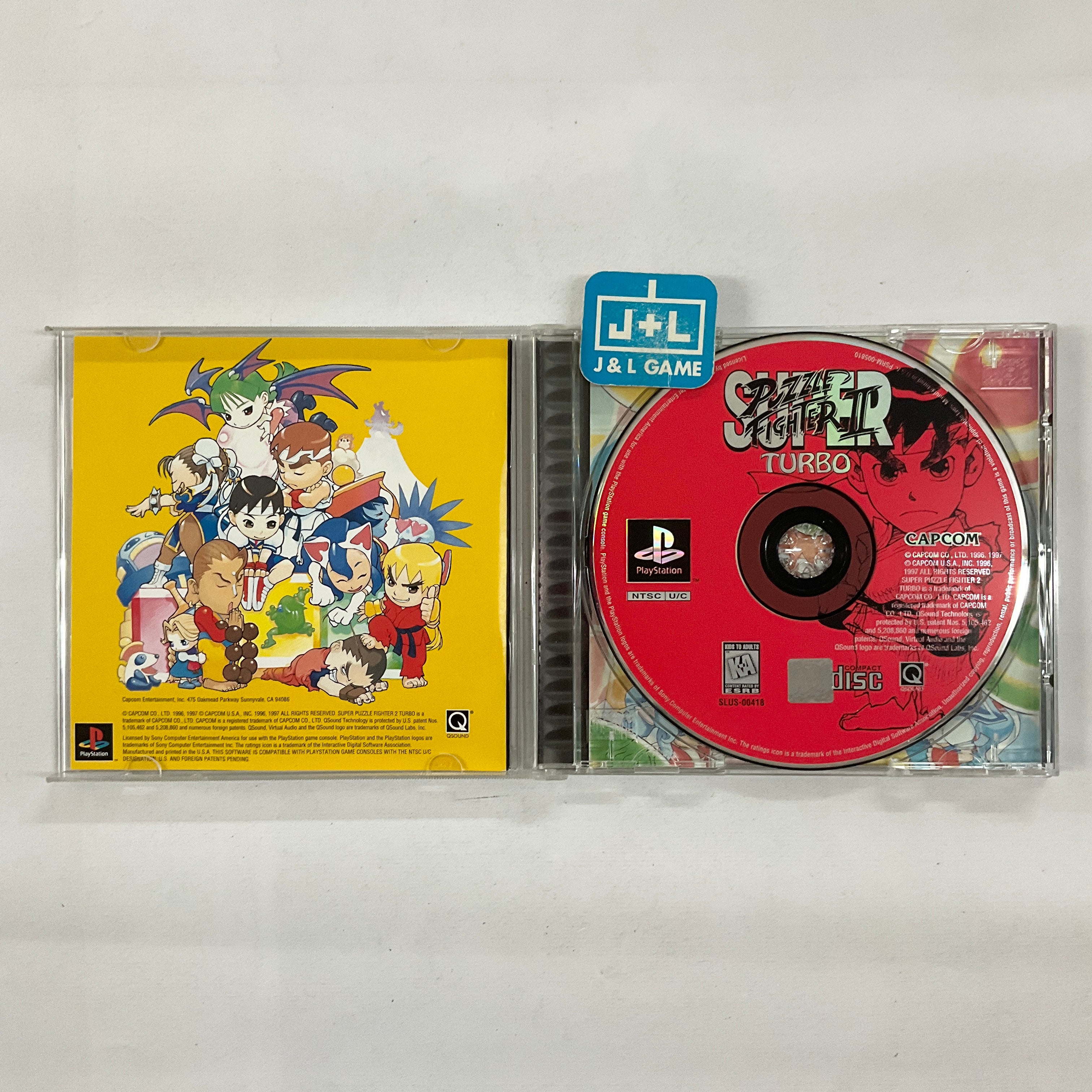 Super Puzzle Fighter II Turbo - (PS1) PlayStation 1 [Pre-Owned] Video Games Capcom   