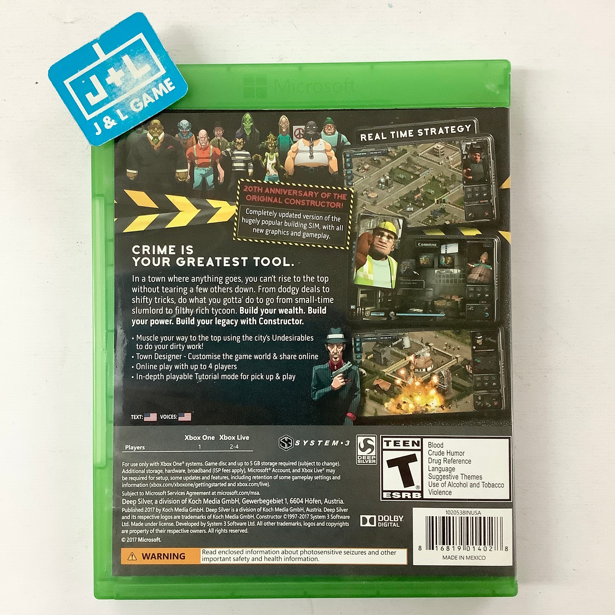 Constructor - (XB1) Xbox One [Pre-Owned] Video Games Deep Sliver   