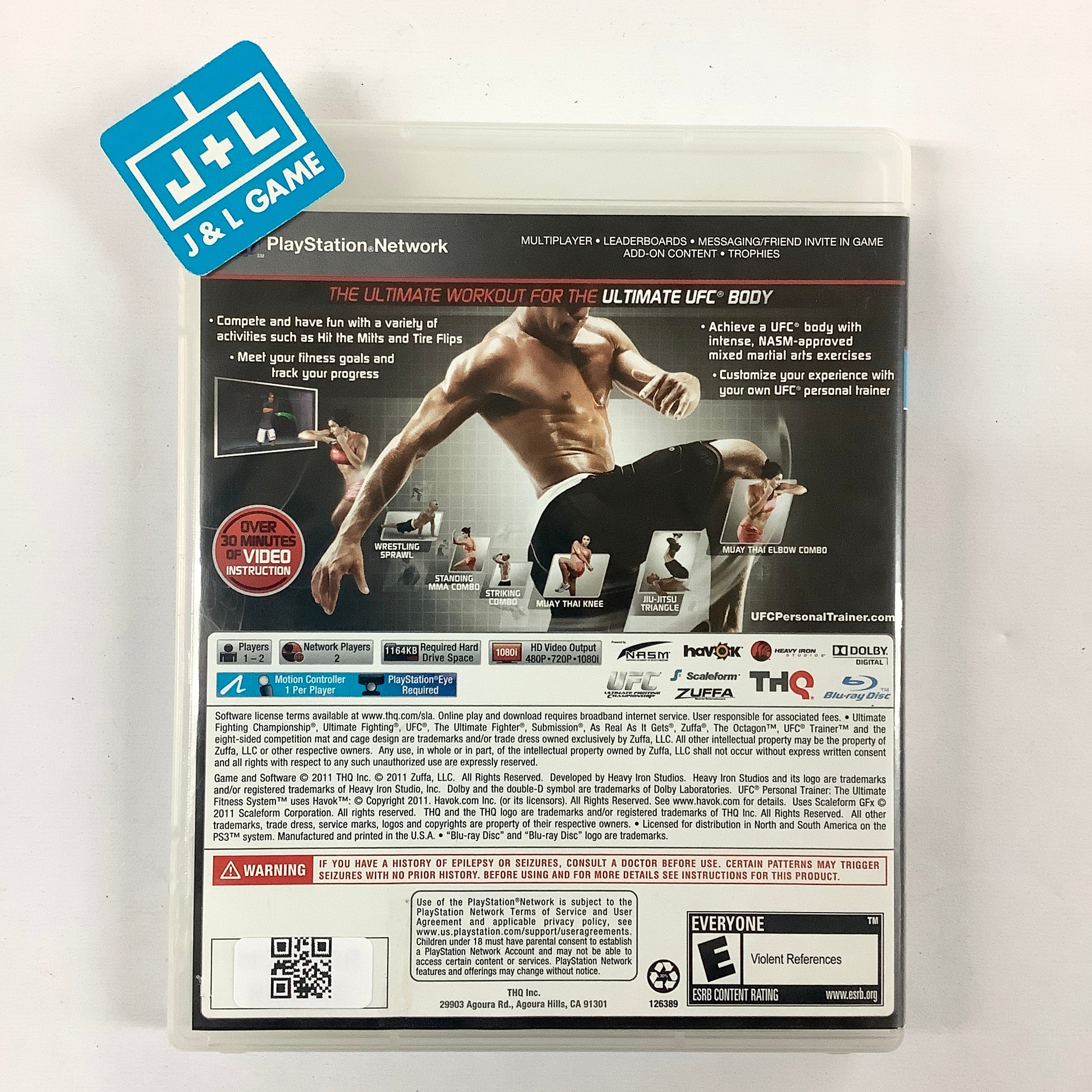 UFC Personal Trainer: The Ultimate Fitness System (PlayStation Move Required) - (PS3) PlayStation 3 [Pre-Owned] Video Games THQ   