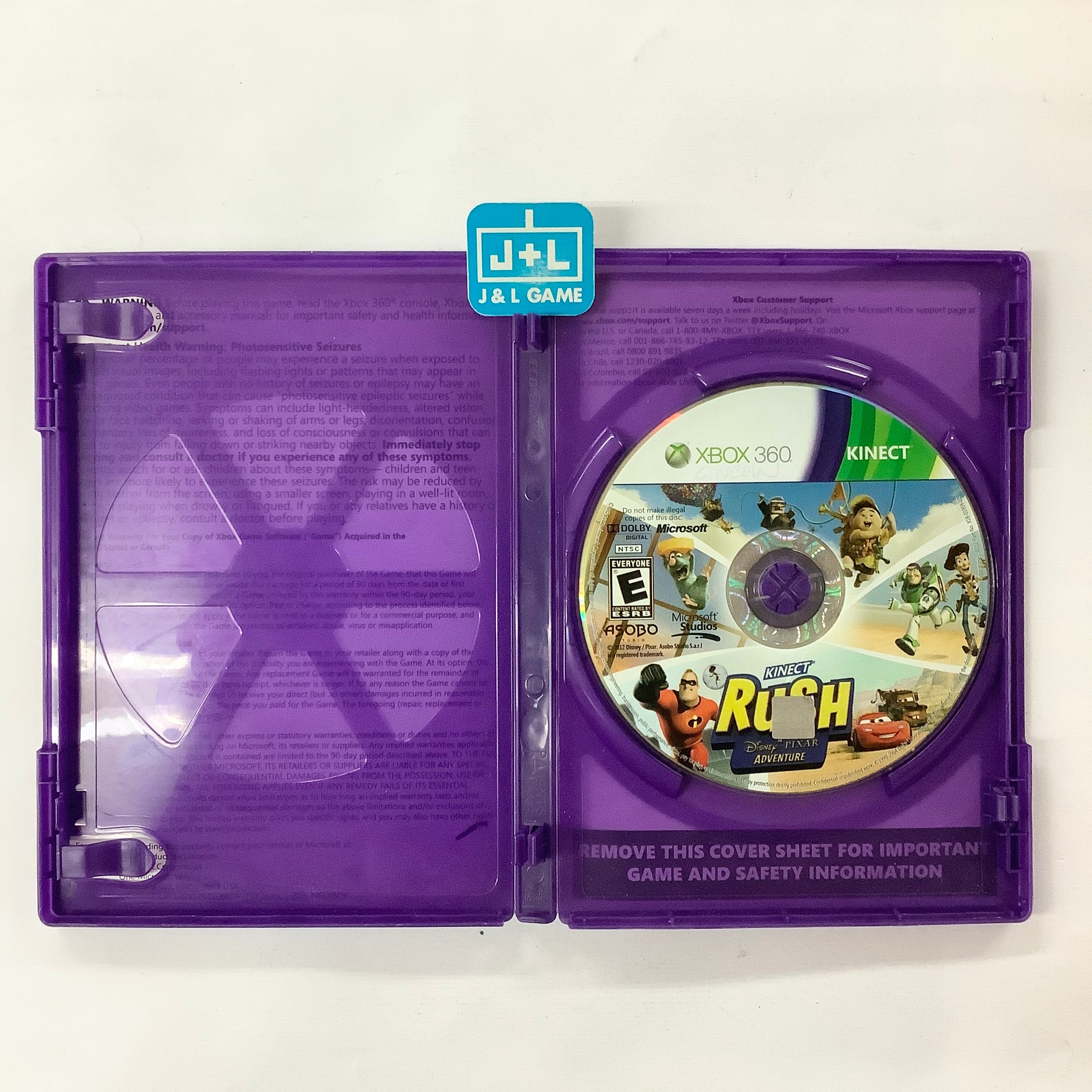 Kinect Rush: A Disney-Pixar Adventure (Kinect Required) - Xbox 360 [Pre-Owned] Video Games Microsoft Game Studios   