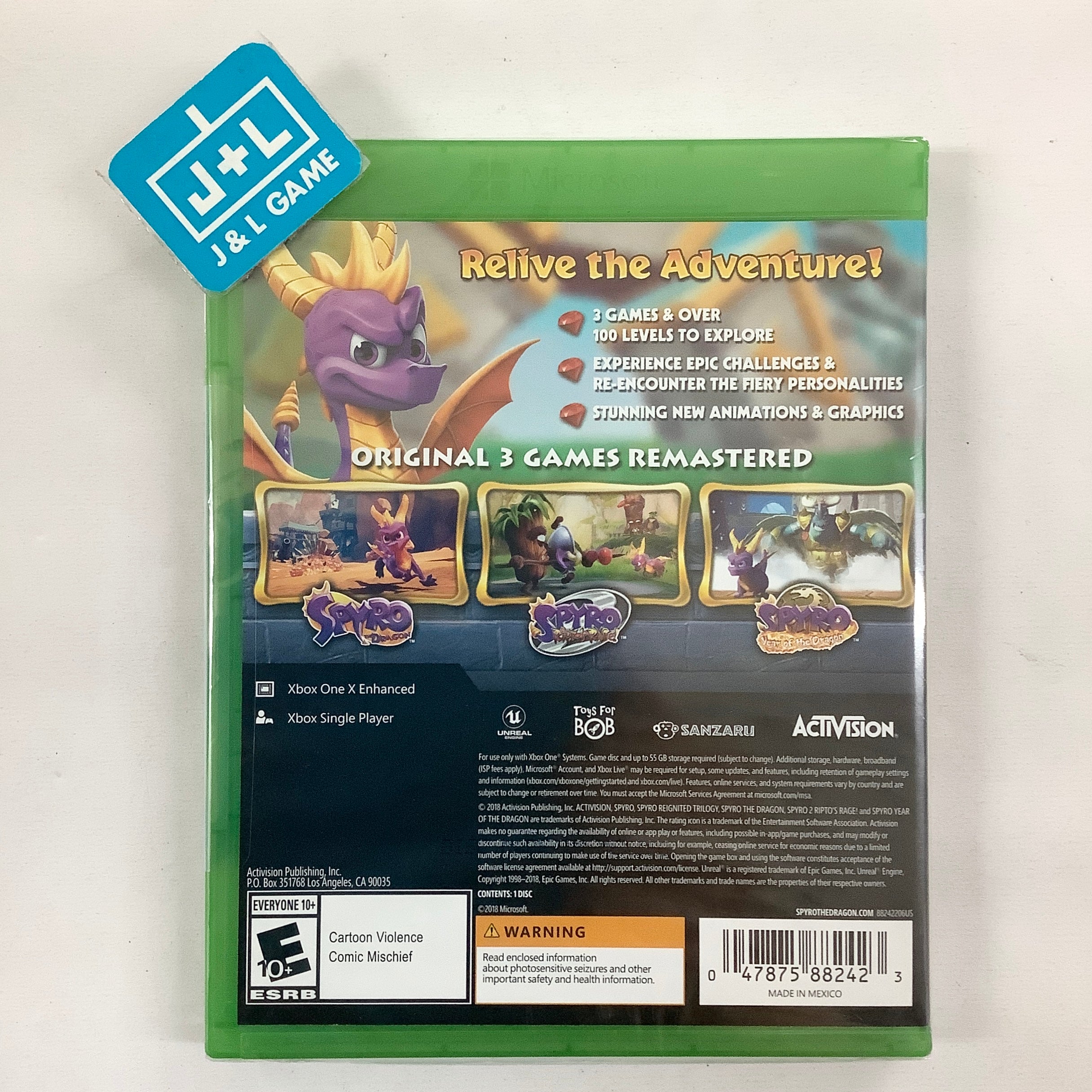 Spyro Reignited Trilogy - (XB1) Xbox One Video Games ACTIVISION   