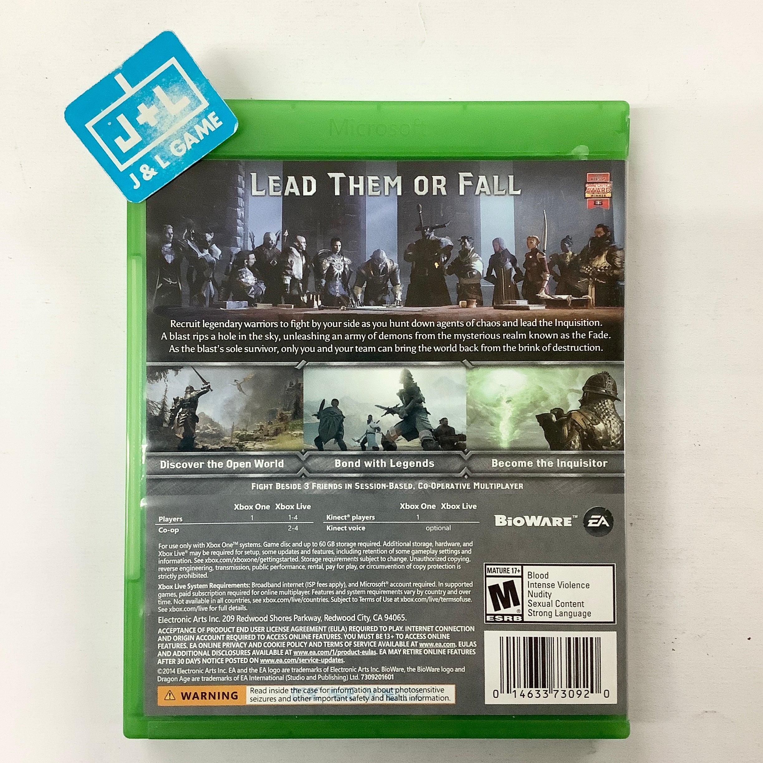 Dragon Age: Inquisition - (XB1) Xbox One  [Pre-Owned] Video Games Electronic Arts   