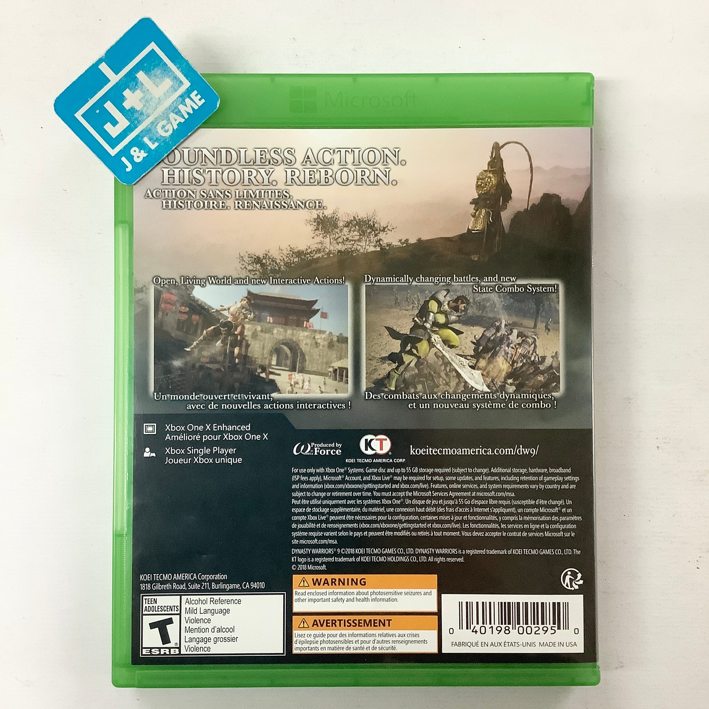 Dynasty Warriors 9 - (XB1) Xbox One [Pre-Owned] Video Games Koei Tecmo   