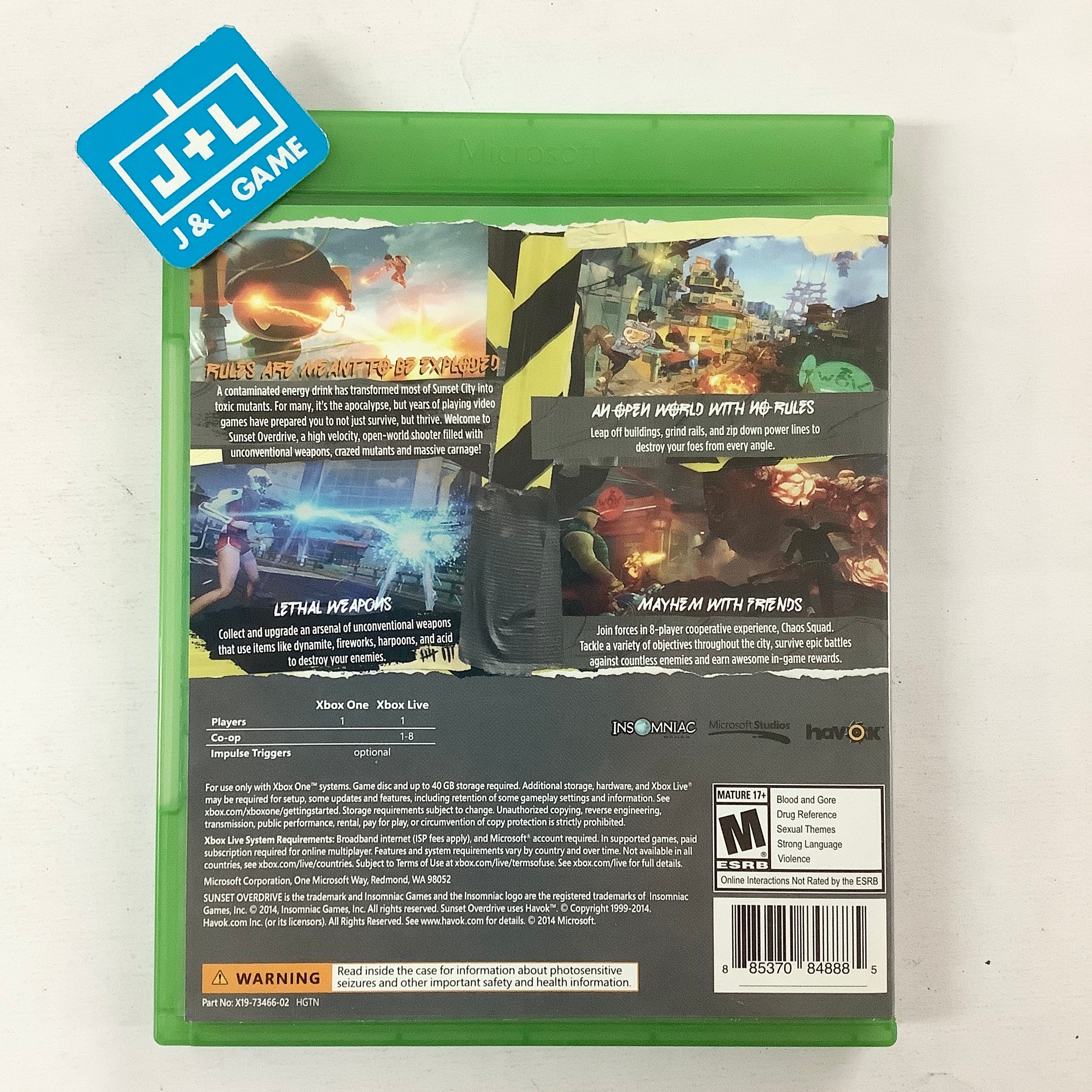 Sunset Overdrive - (XB1) Xbox One [Pre-Owned] Video Games Microsoft Game Studios   