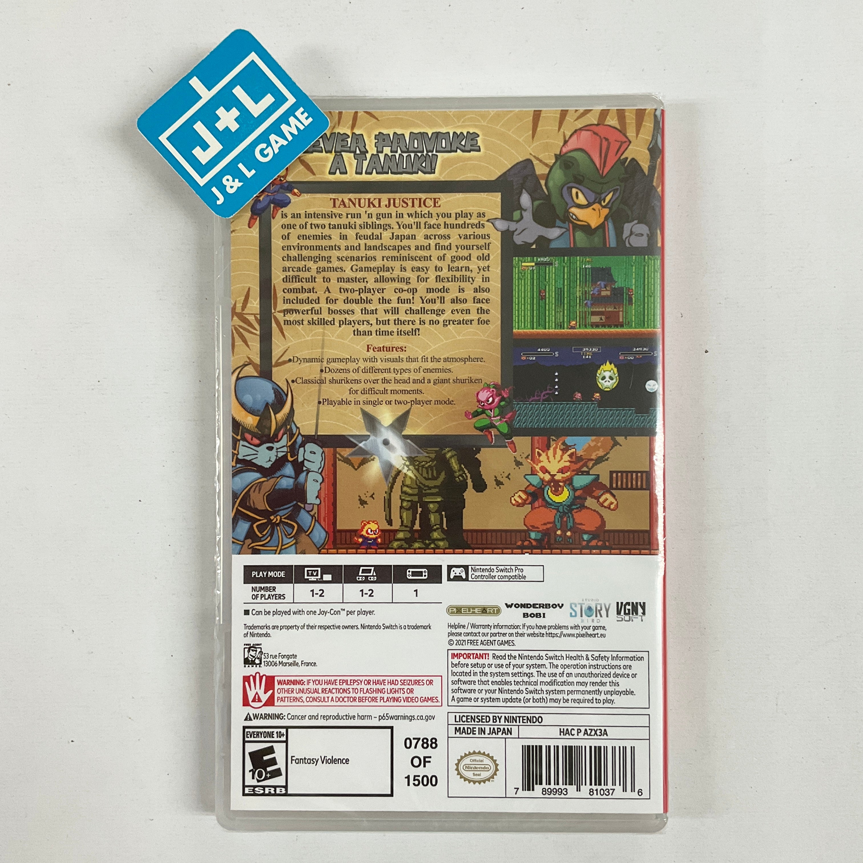 Tanuki Justice (VGNY Cover) - (NSW) Nintendo Switch Video Games VGNYsoft   