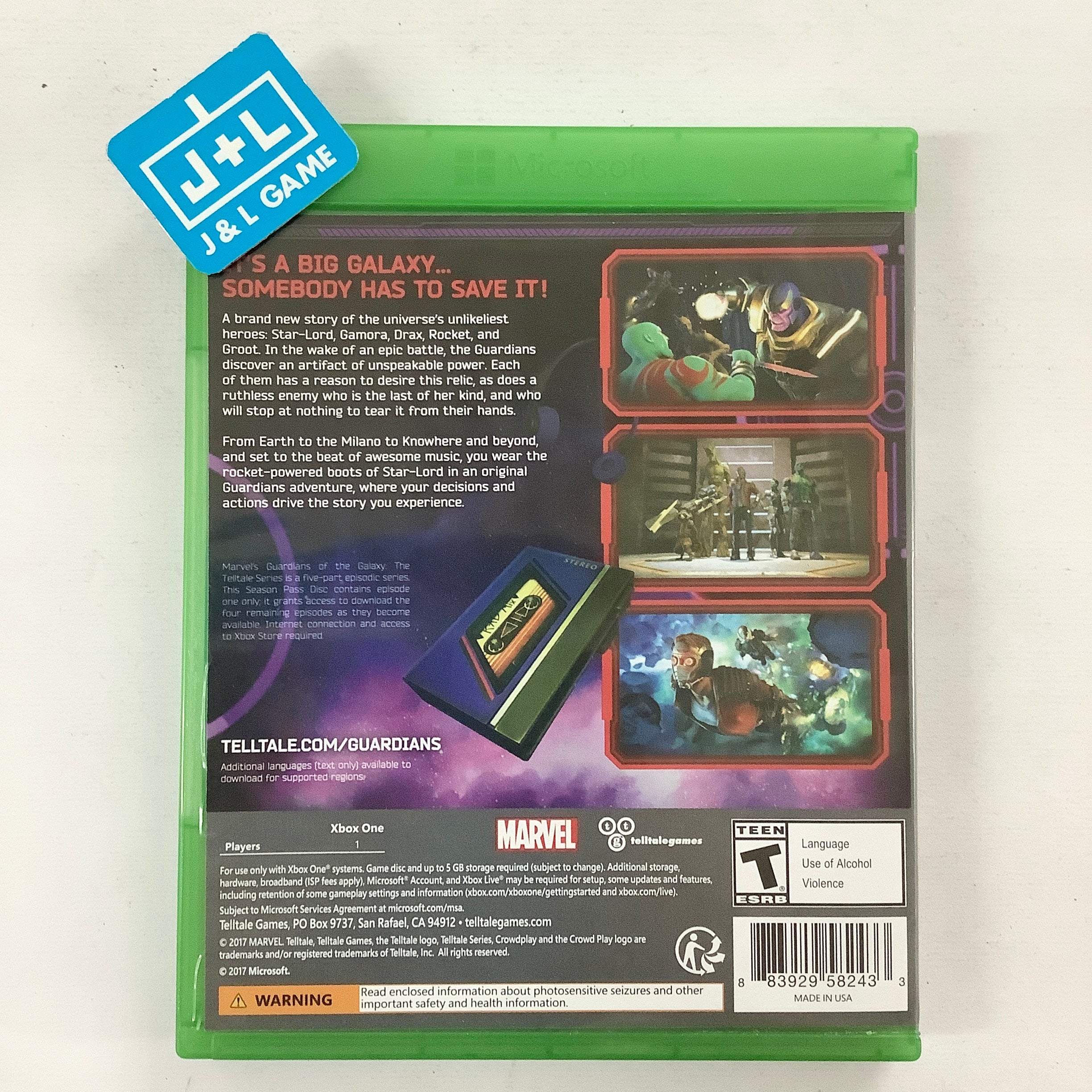 Marvel's Guardians of the Galaxy: The Telltale Series - (XB1) Xbox One [Pre-Owned] Video Games Telltale Games   