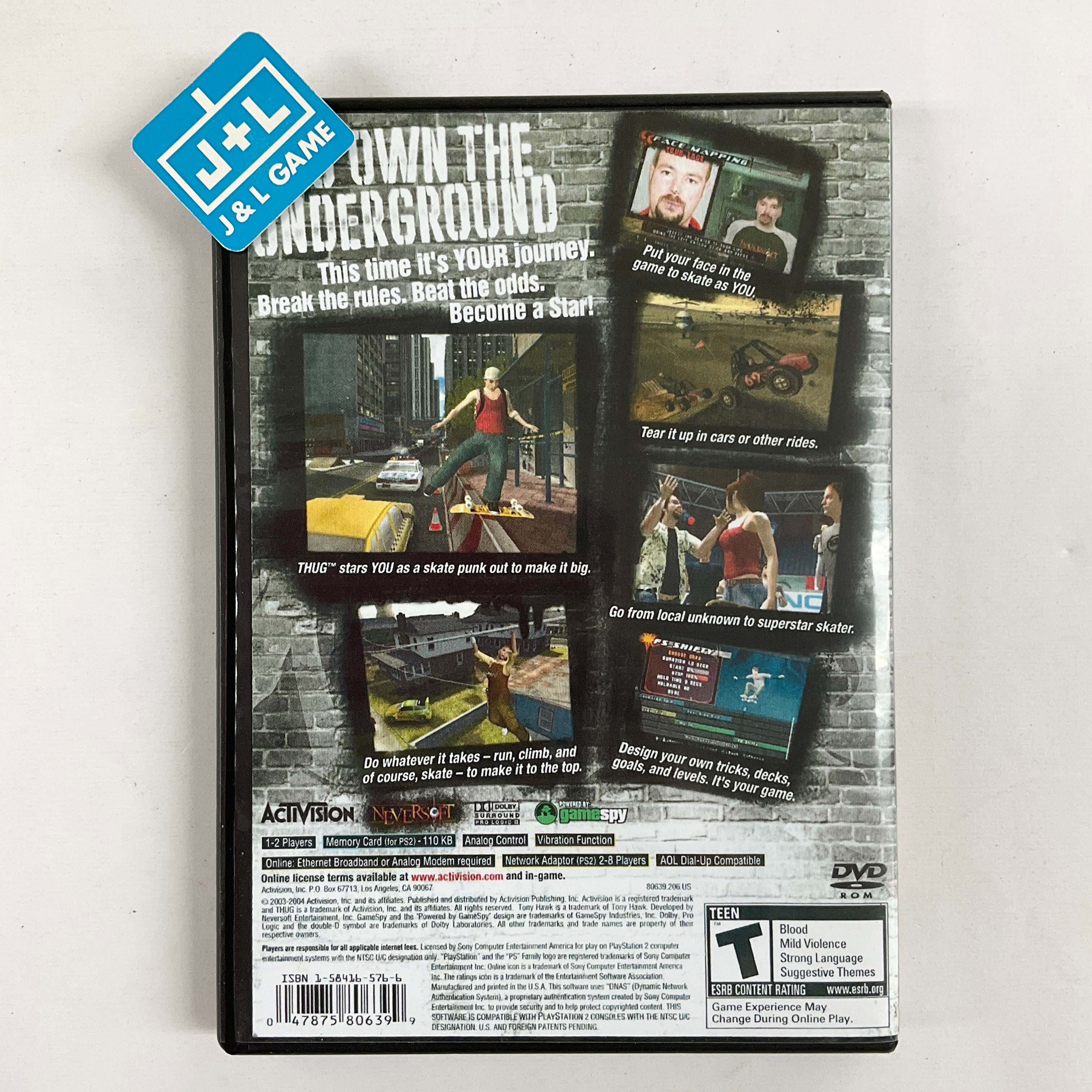 Tony Hawk's Underground - (PS2) PlayStation 2 [Pre-Owned] Video Games Activision   