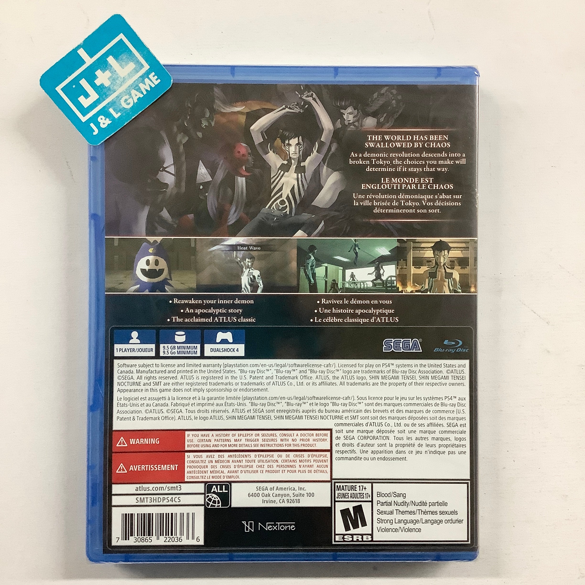 Shin Megami Tensei III: Nocturne HD Remaster - (PS4) PlayStation 4 Video Games SEGA   