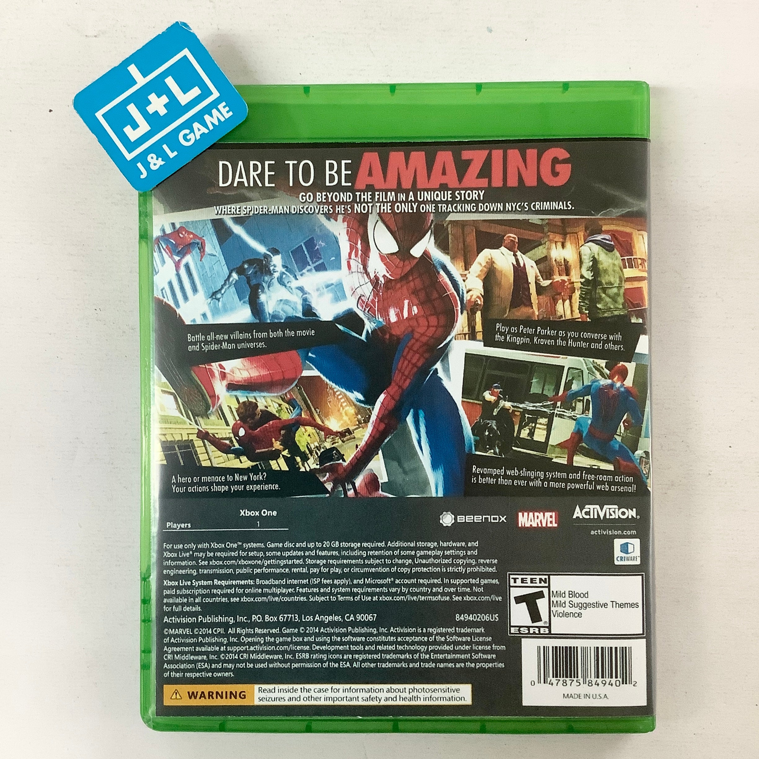 The Amazing Spider-Man 2 - (XB1) Xbox One [Pre-Owned] Video Games Activision   