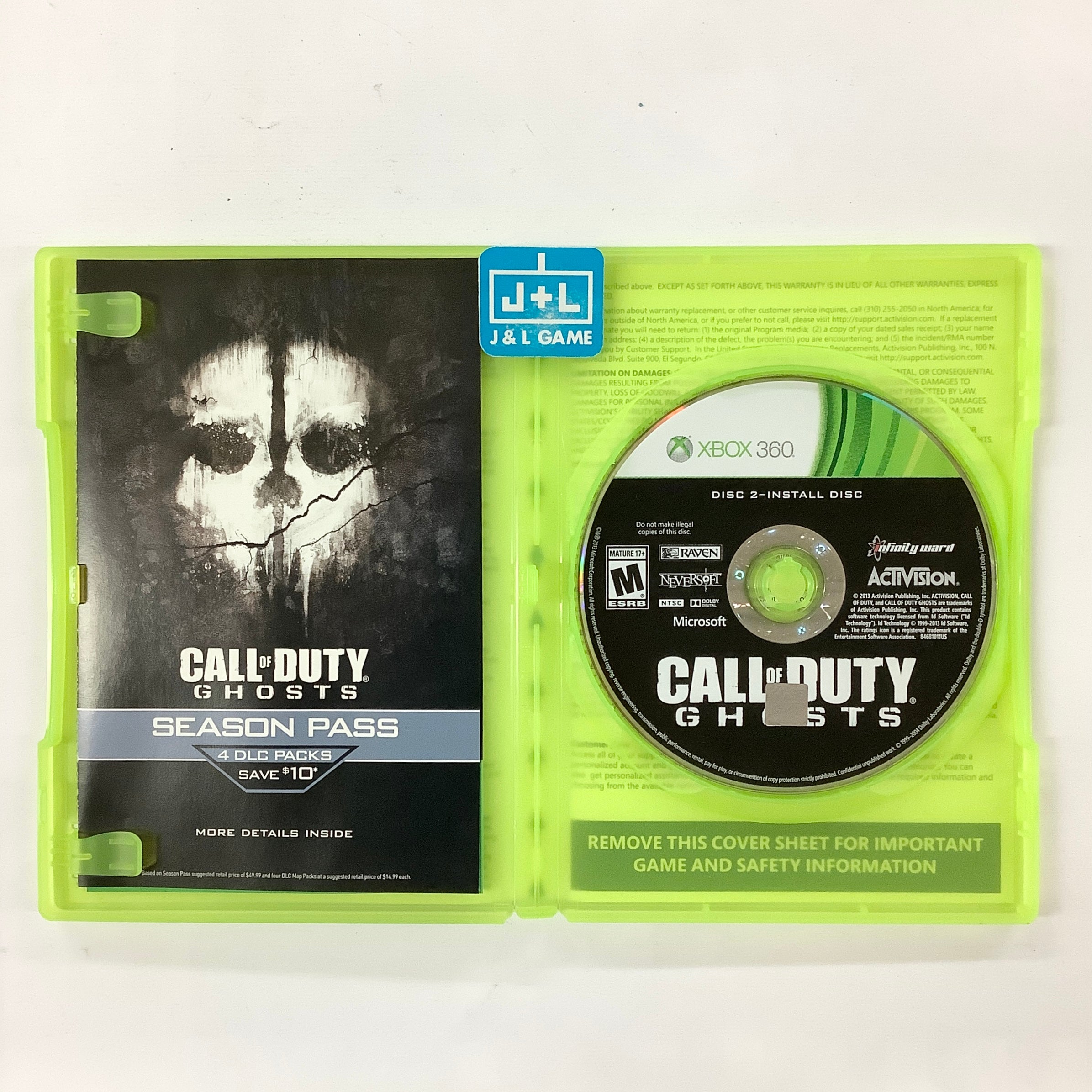 Call of Duty: Ghosts - Xbox 360 [Pre-Owned] Video Games Activision   