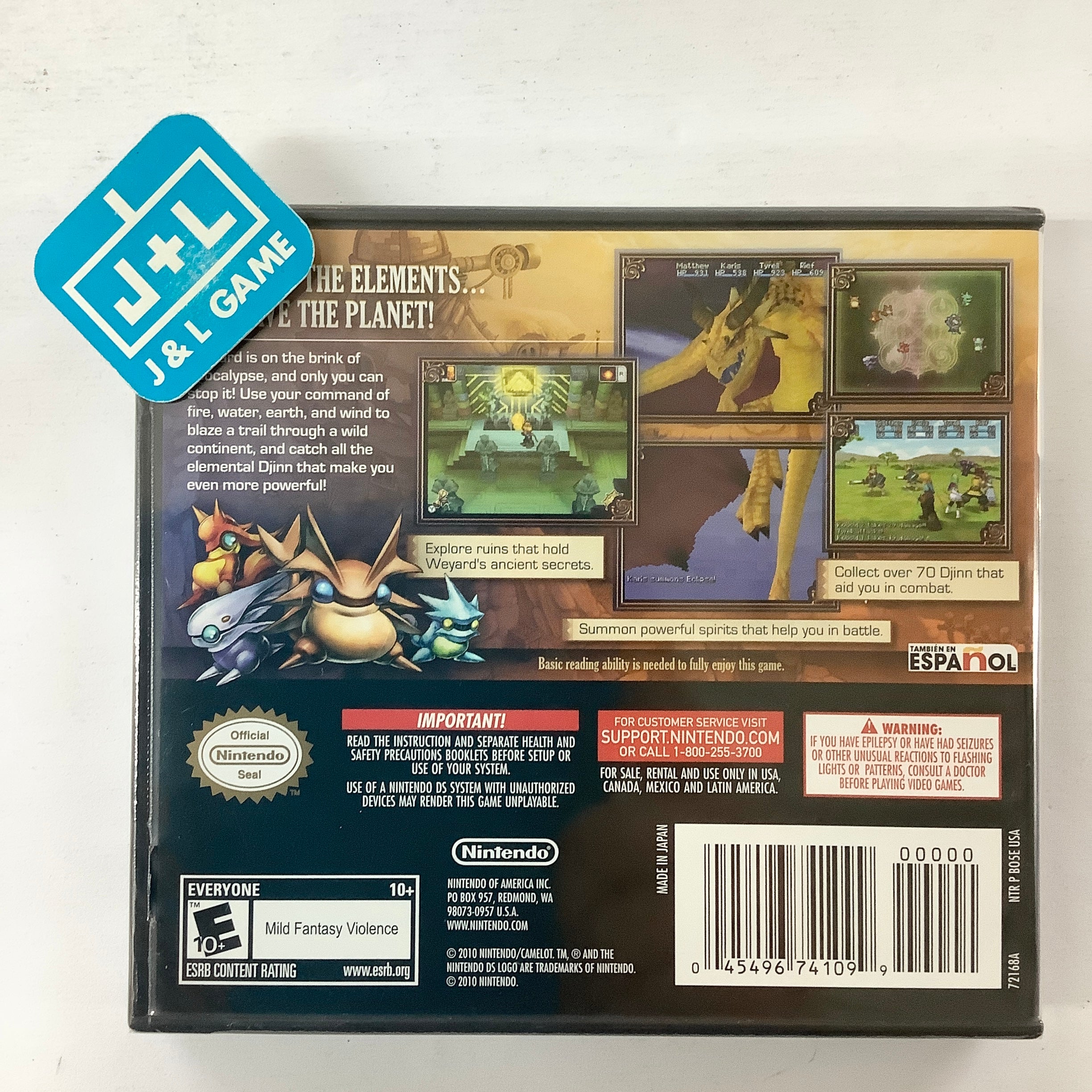 Golden Sun: Dark Dawn - (NDS) Nintendo DS Video Games Nintendo   