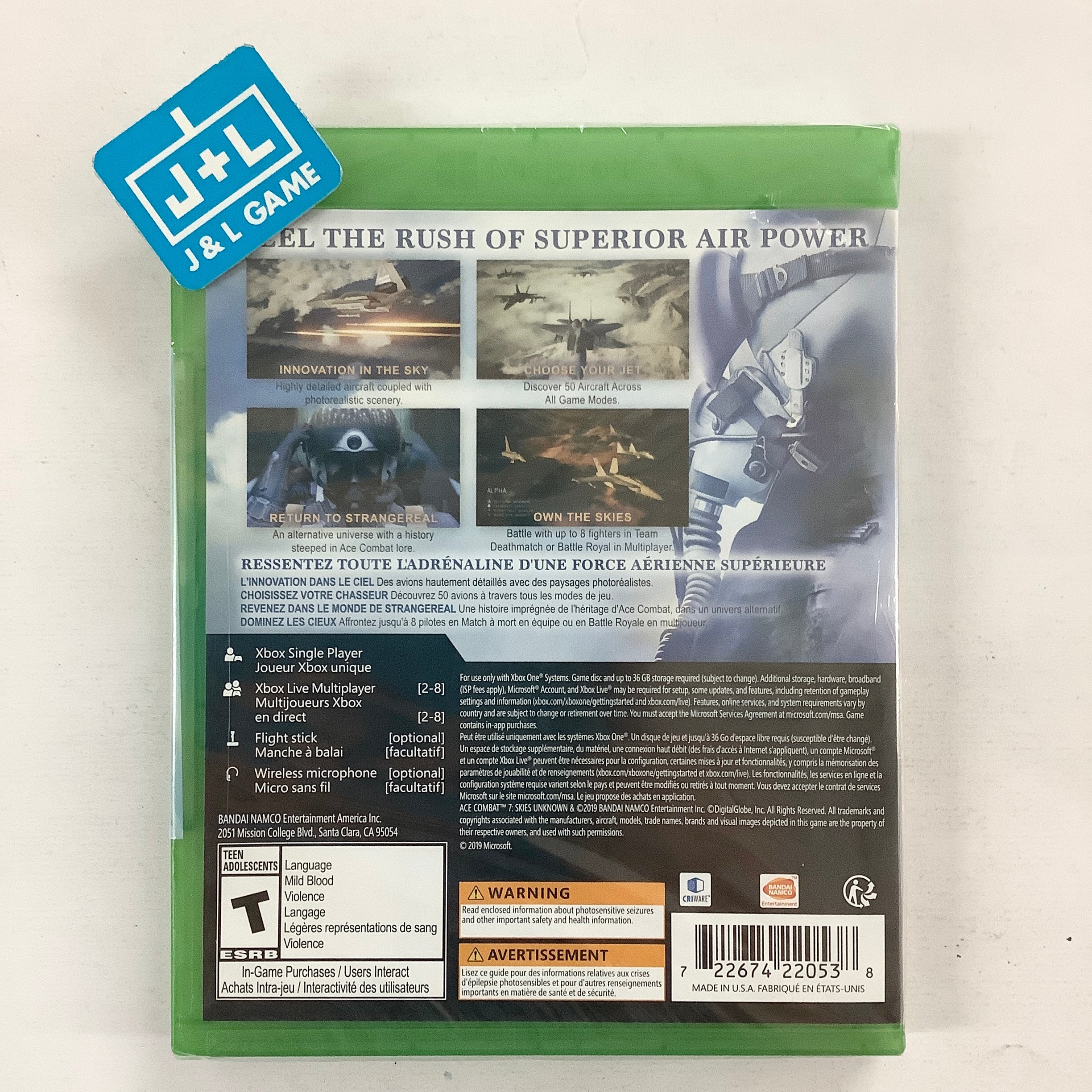 Ace Combat 7: Skies Unknown - (XB1) Xbox One Video Games BANDAI NAMCO Entertainment   