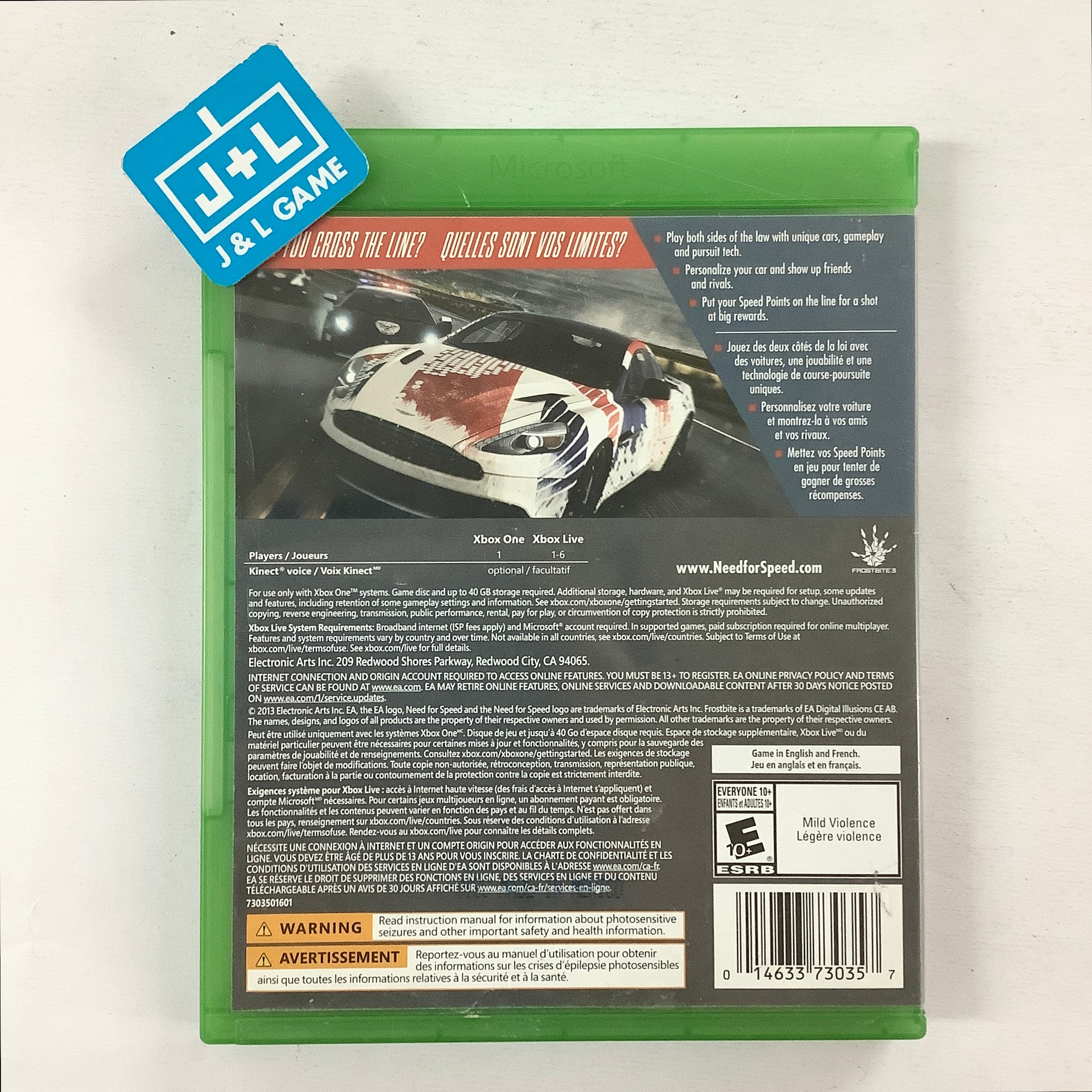 Need for Speed: Rivals - (XB1) Xbox One [Pre-Owned] Video Games Electronic Arts   