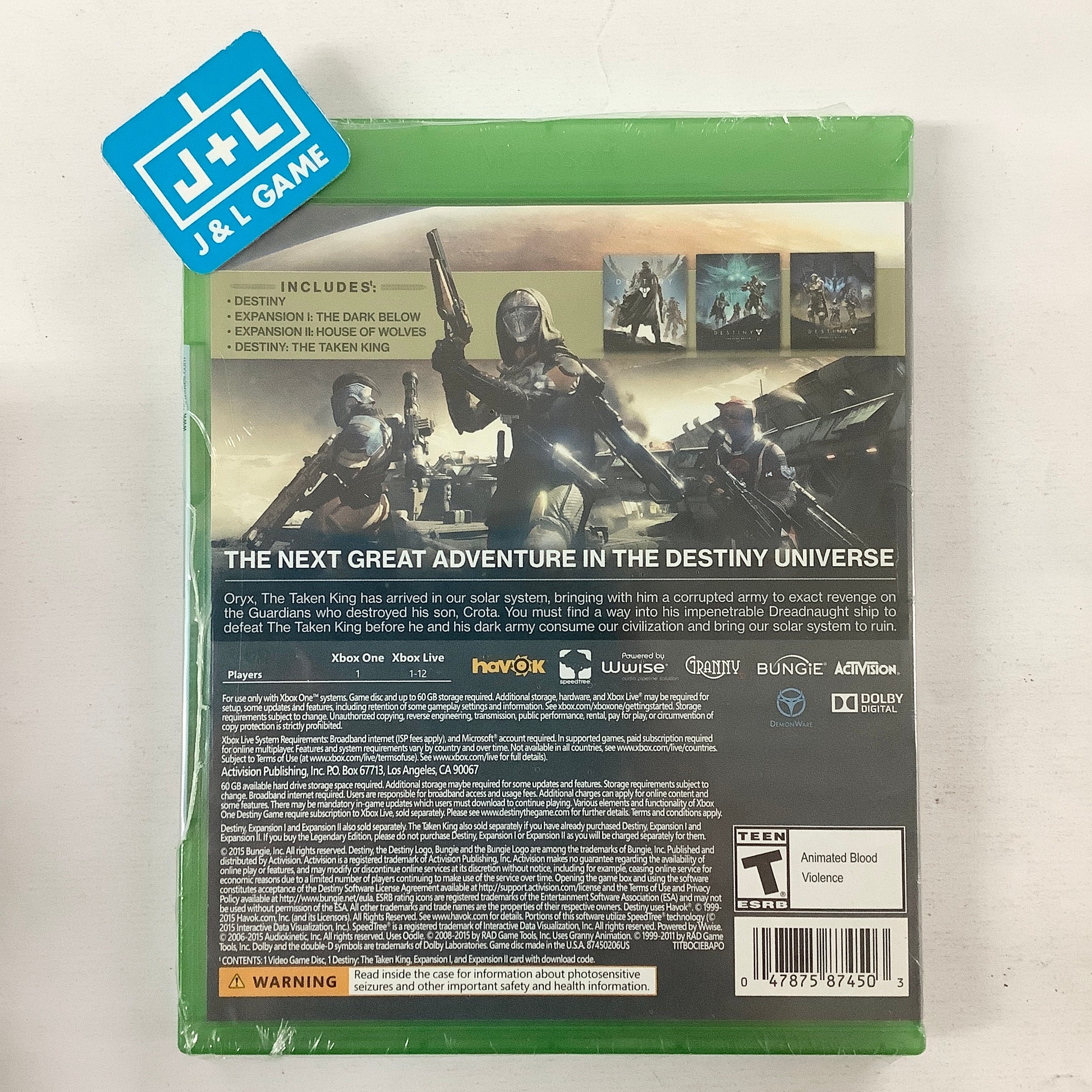 Destiny: The Taken King - Legendary Edition - (XB1) Xbox One Video Games ACTIVISION   