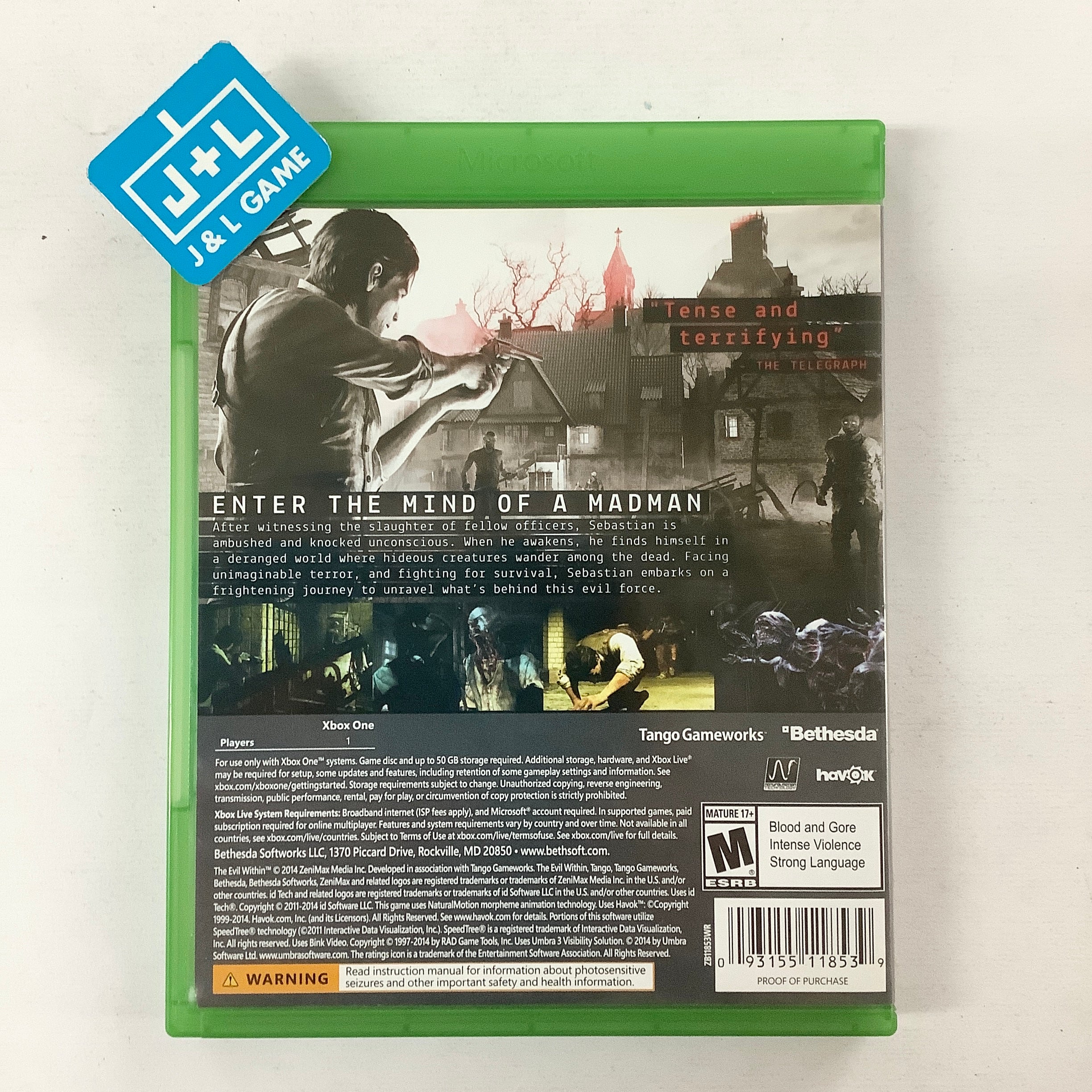 The Evil Within - (XB1) Xbox One [Pre-Owned] Video Games Bethesda Softworks   