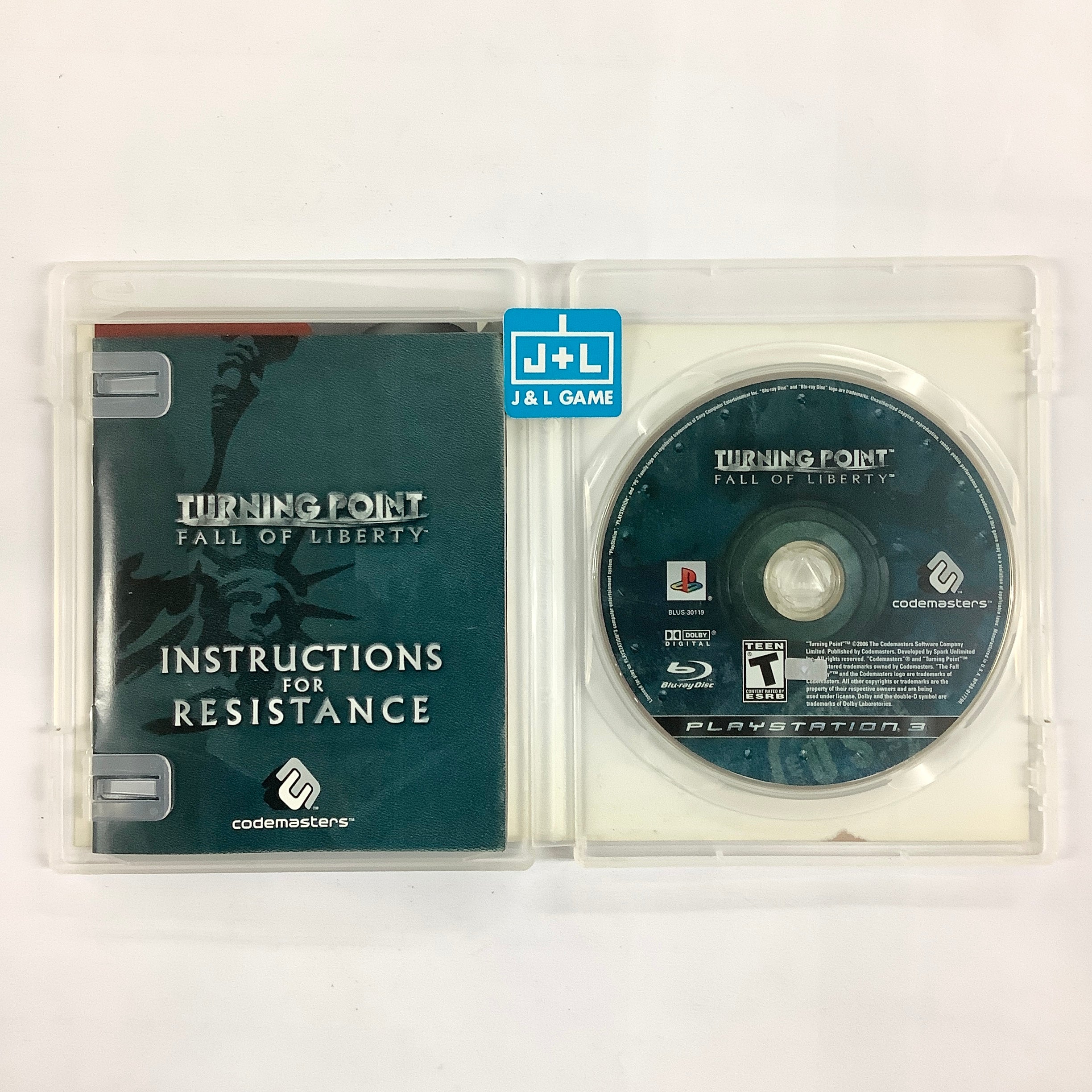 Turning Point: Fall of Liberty - (PS3) PlayStation 3 [Pre-Owned] Video Games Codemasters   