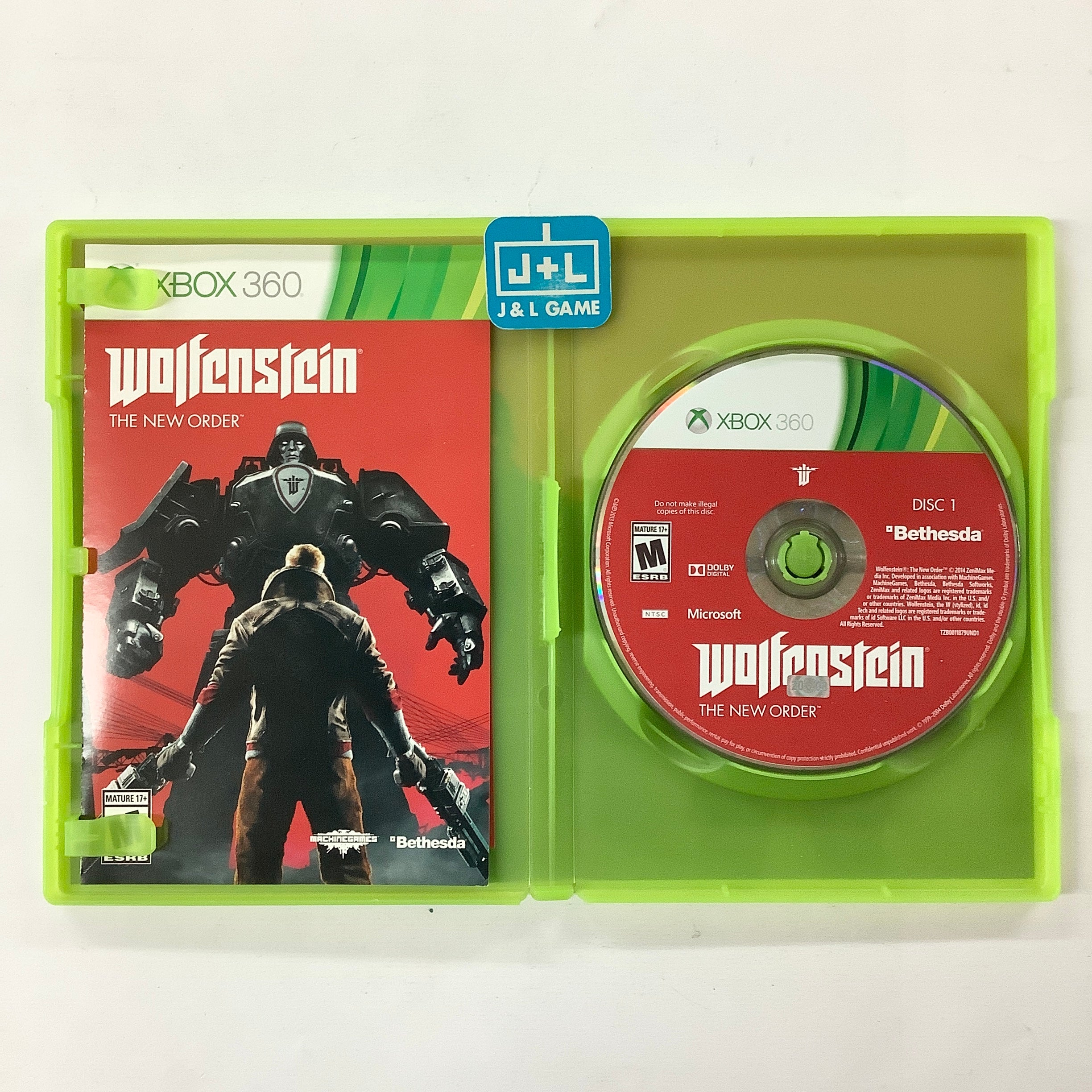 Wolfenstein: The New Order - Xbox 360 [Pre-Owned] Video Games Bethesda Softworks   