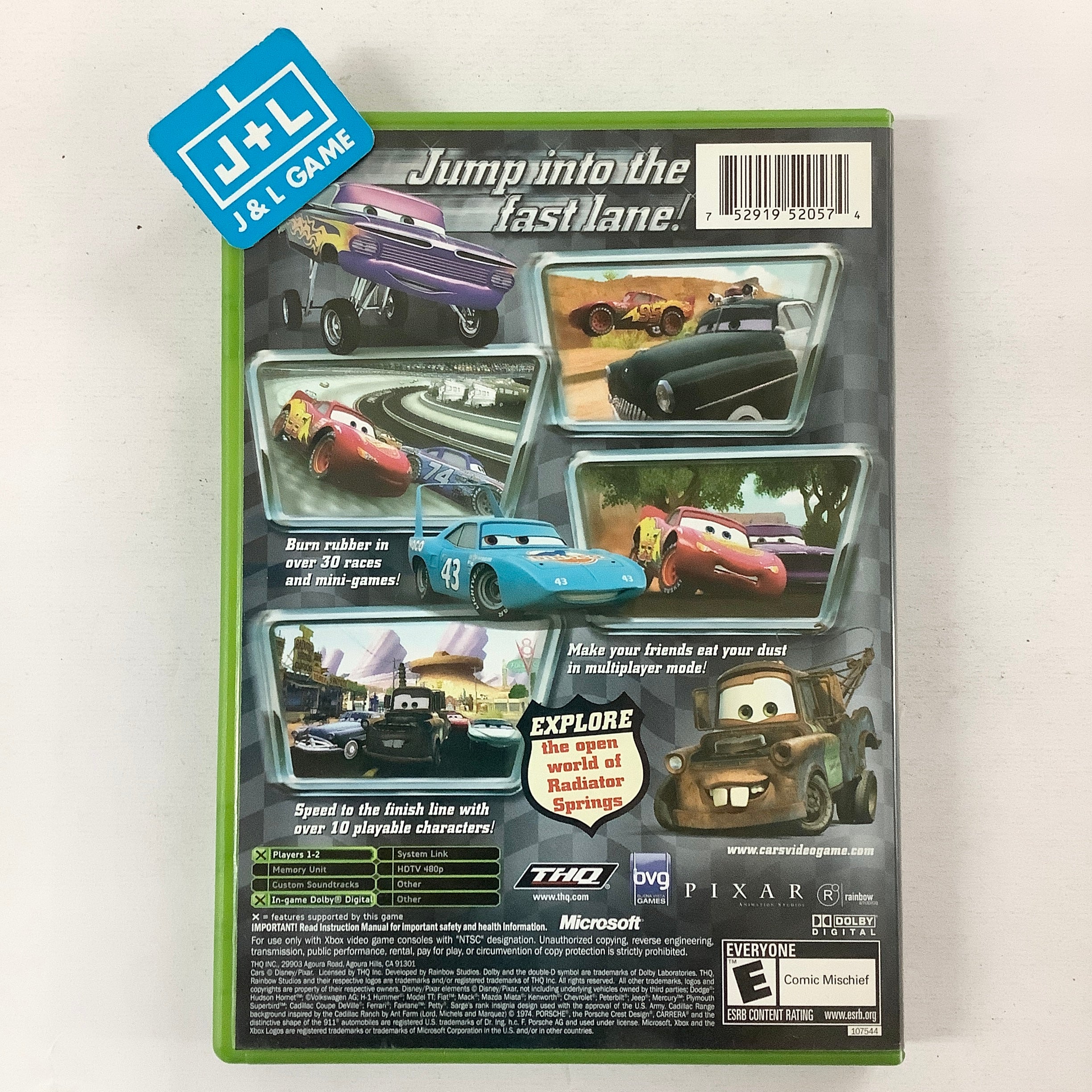 Cars - (XB) Xbox [Pre-Owned] Video Games THQ   