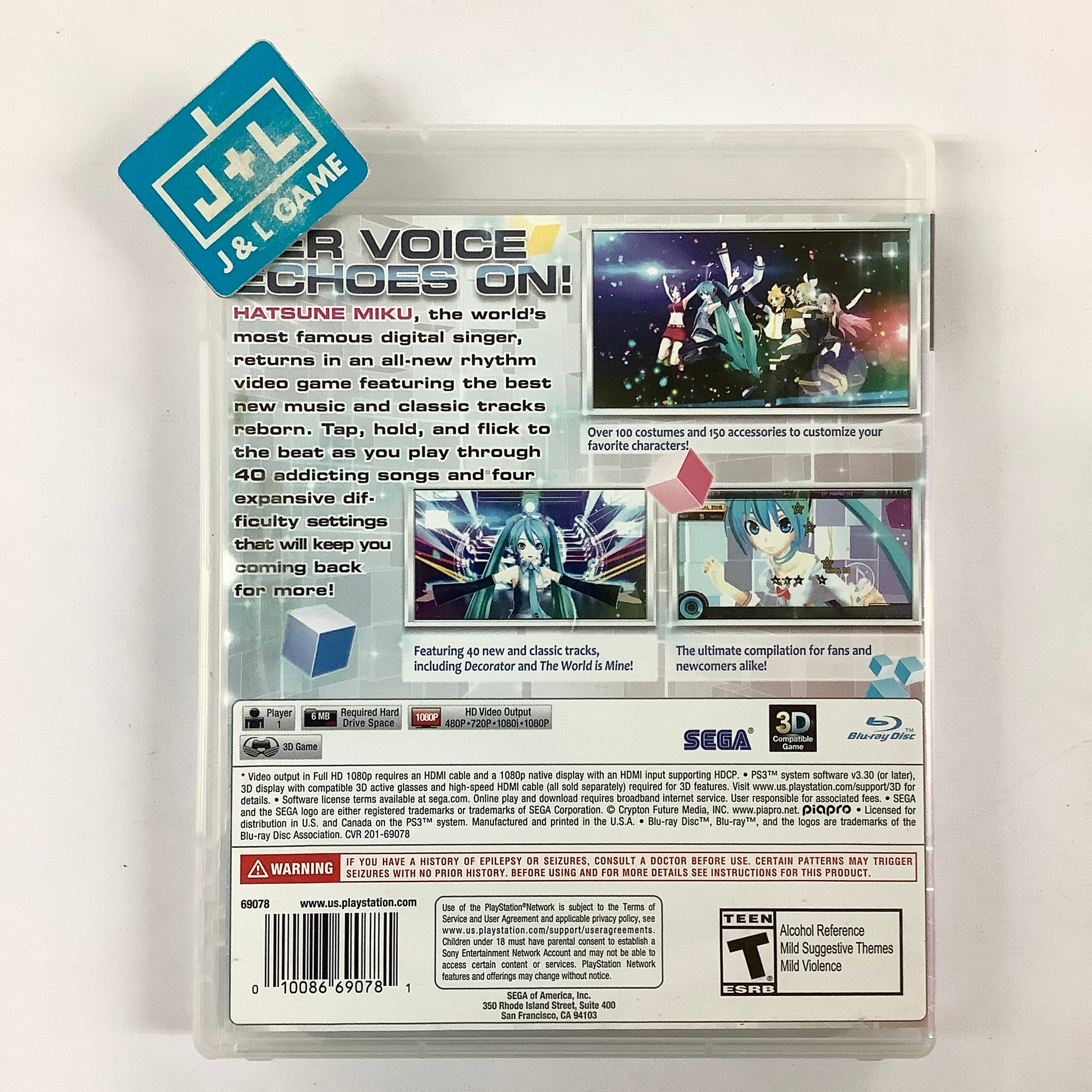 Hatsune Miku: Project Diva F 2nd - (PS3) PlayStation 3 [Pre-Owned] Video Games Sega   