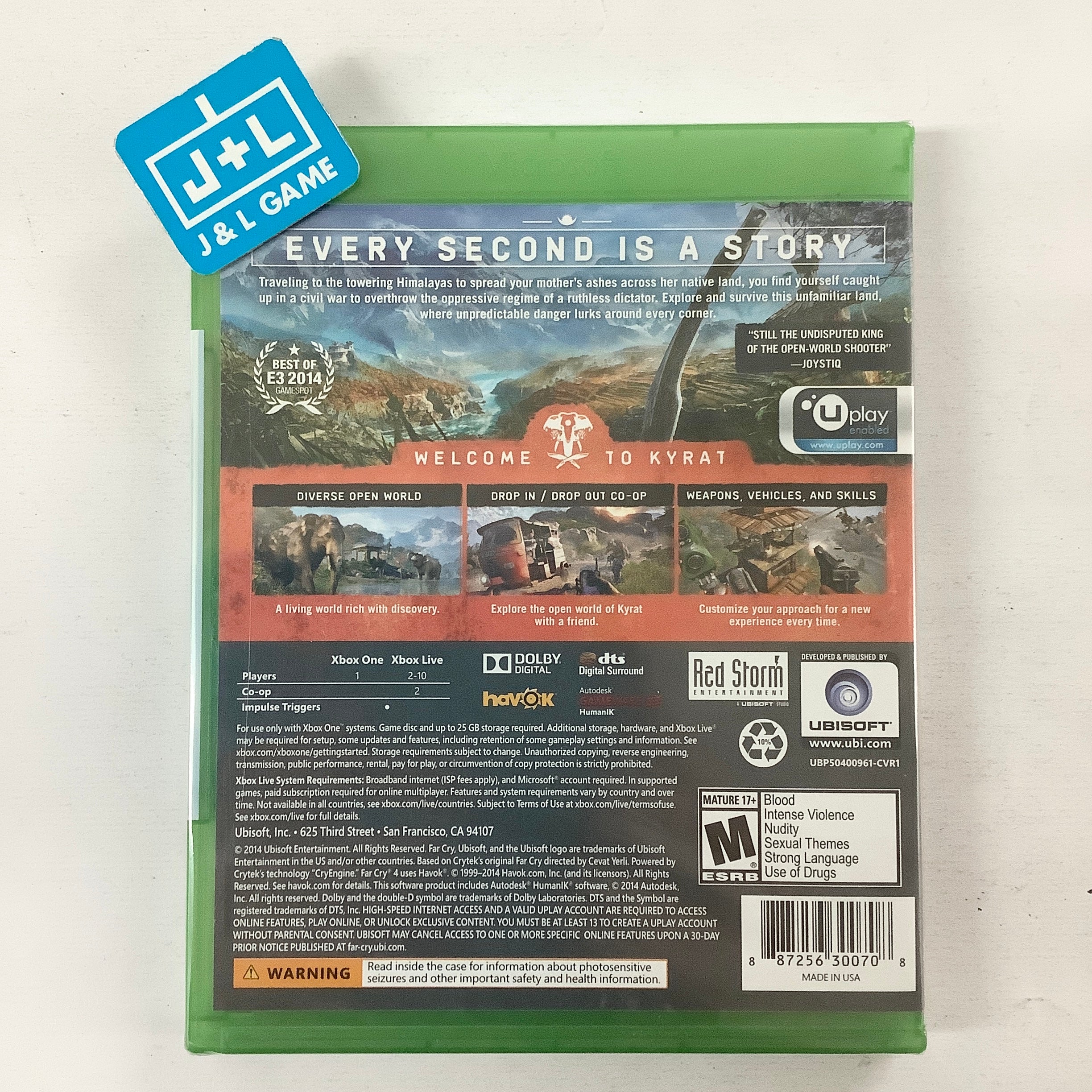 Far Cry 4 - (XB1) Xbox One Video Games Ubisoft   