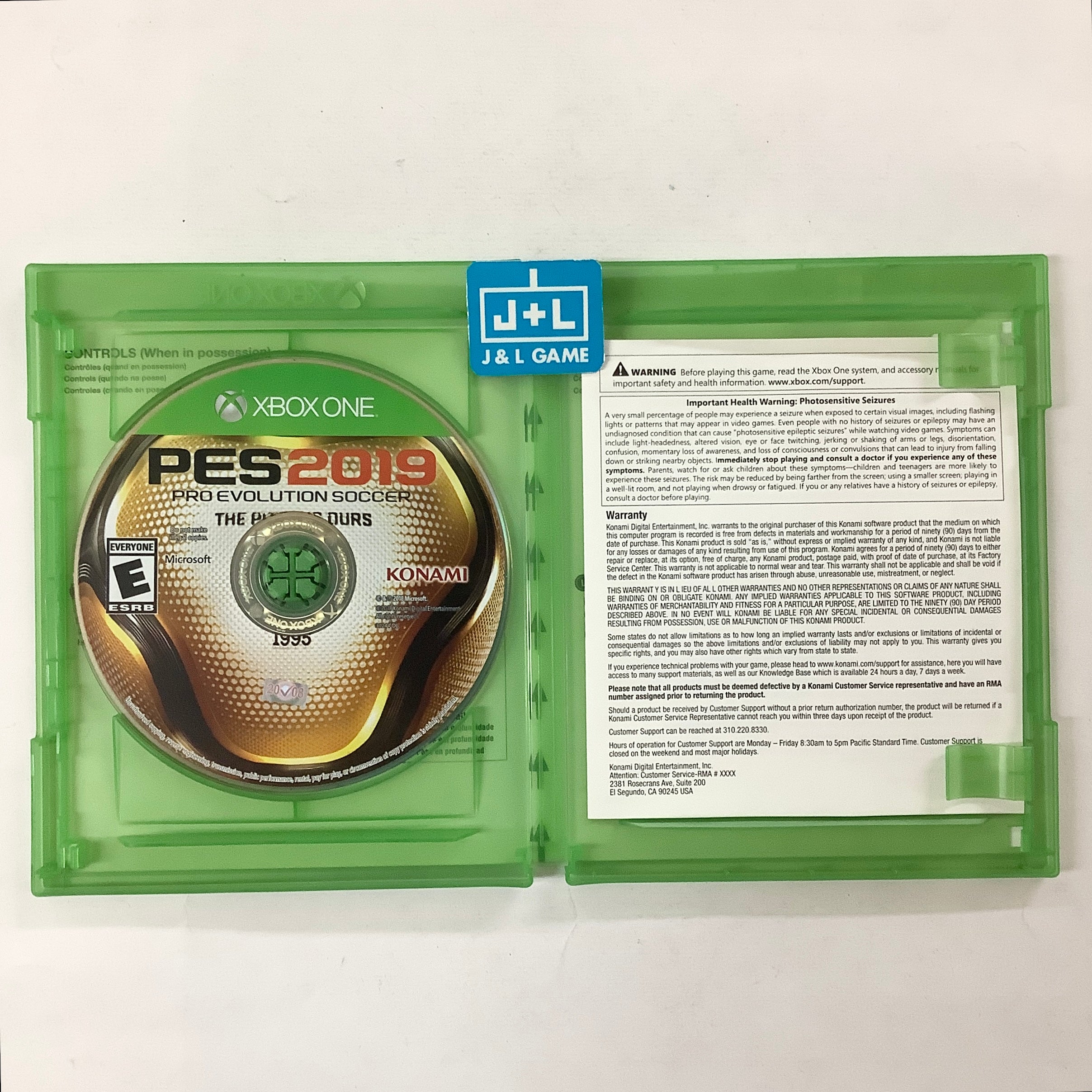 Pro Evolution Soccer 2019 - (XB1) Xbox One [Pre-Owned] Video Games Konami   