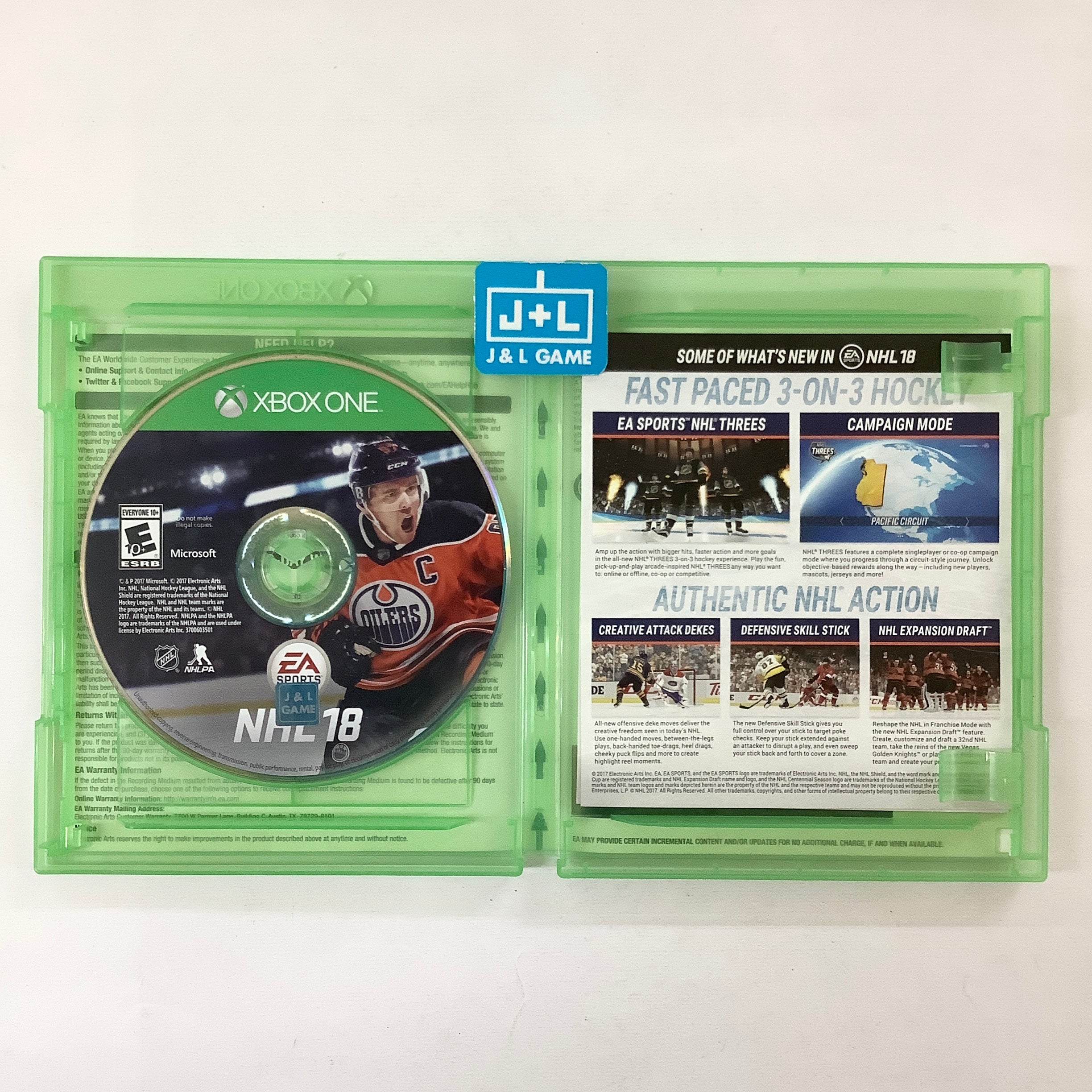 NHL 18 - (XB1) Xbox One [Pre-Owned] Video Games Electronic Arts   